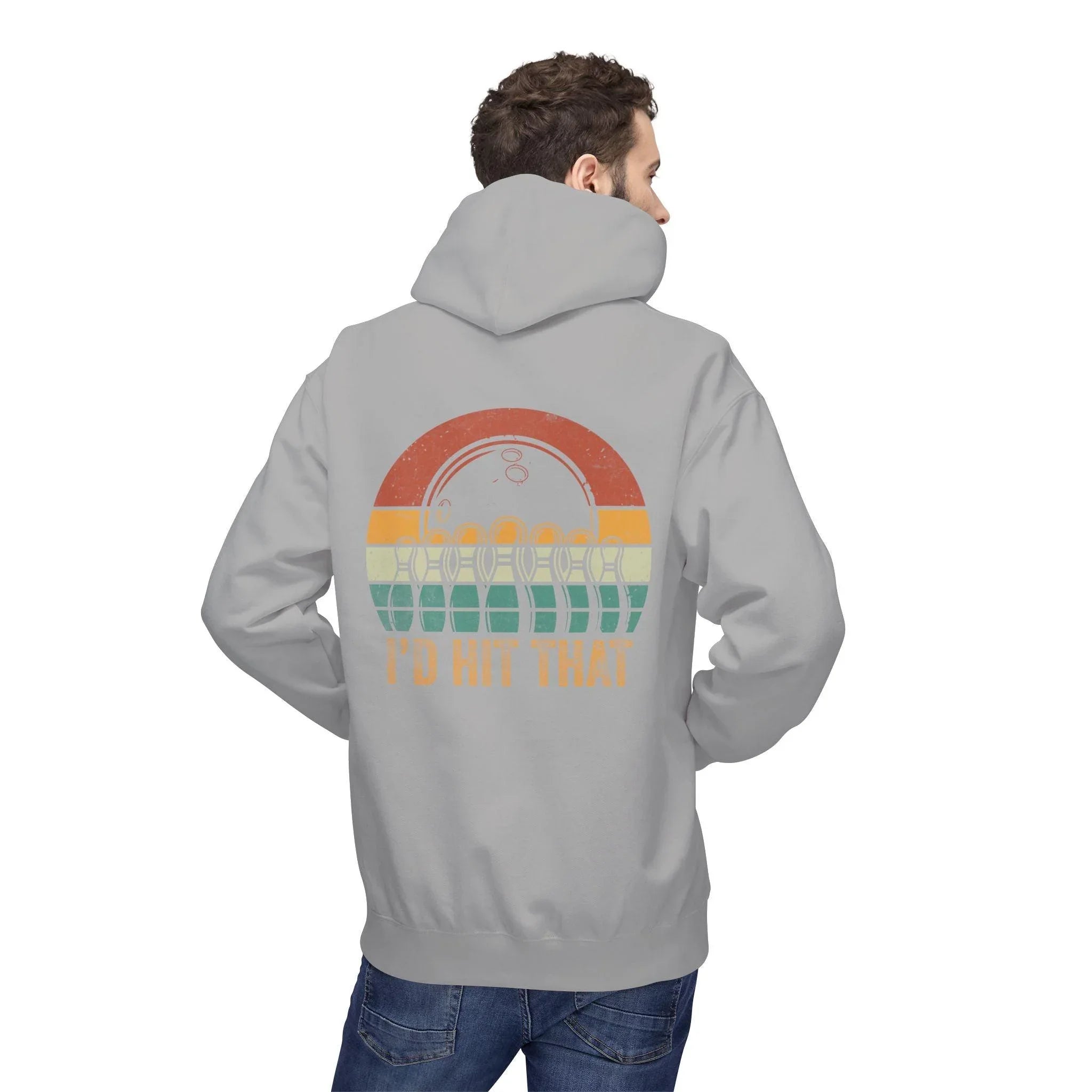 "I'd Hit That" Retro Bowling Cozy Fleece Hoodie for Ultimate Comfort
