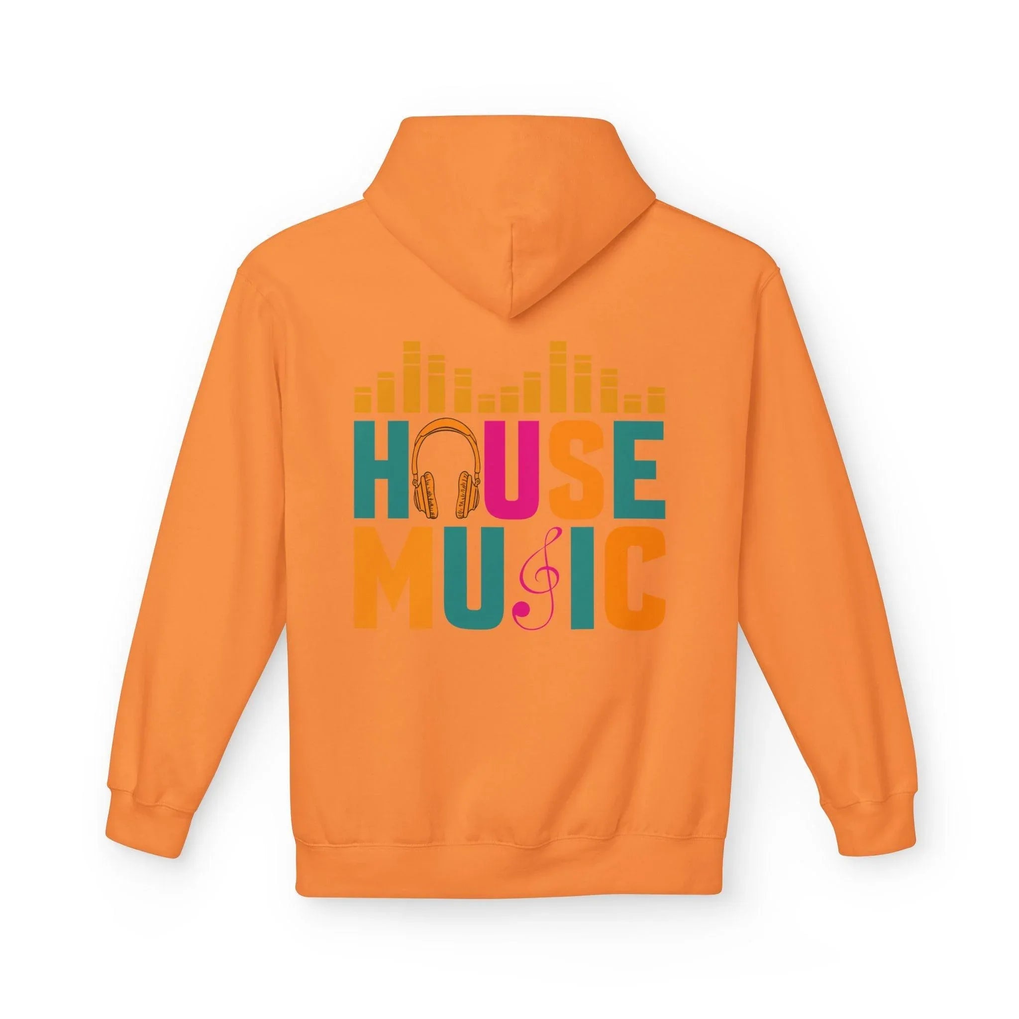 House Music Vibes Fleece Hoodie - Stylish Comfort for Music Lovers