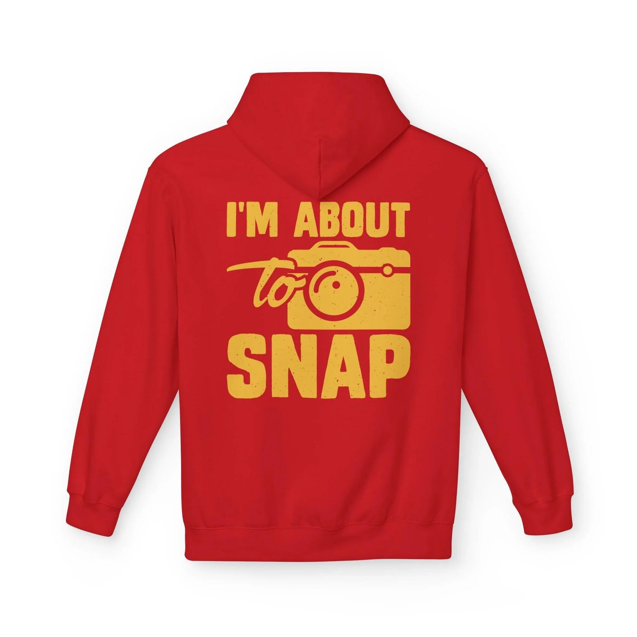 "I'm About to Snap" Exclusive Fleece Hoodie for Passionate Photographers