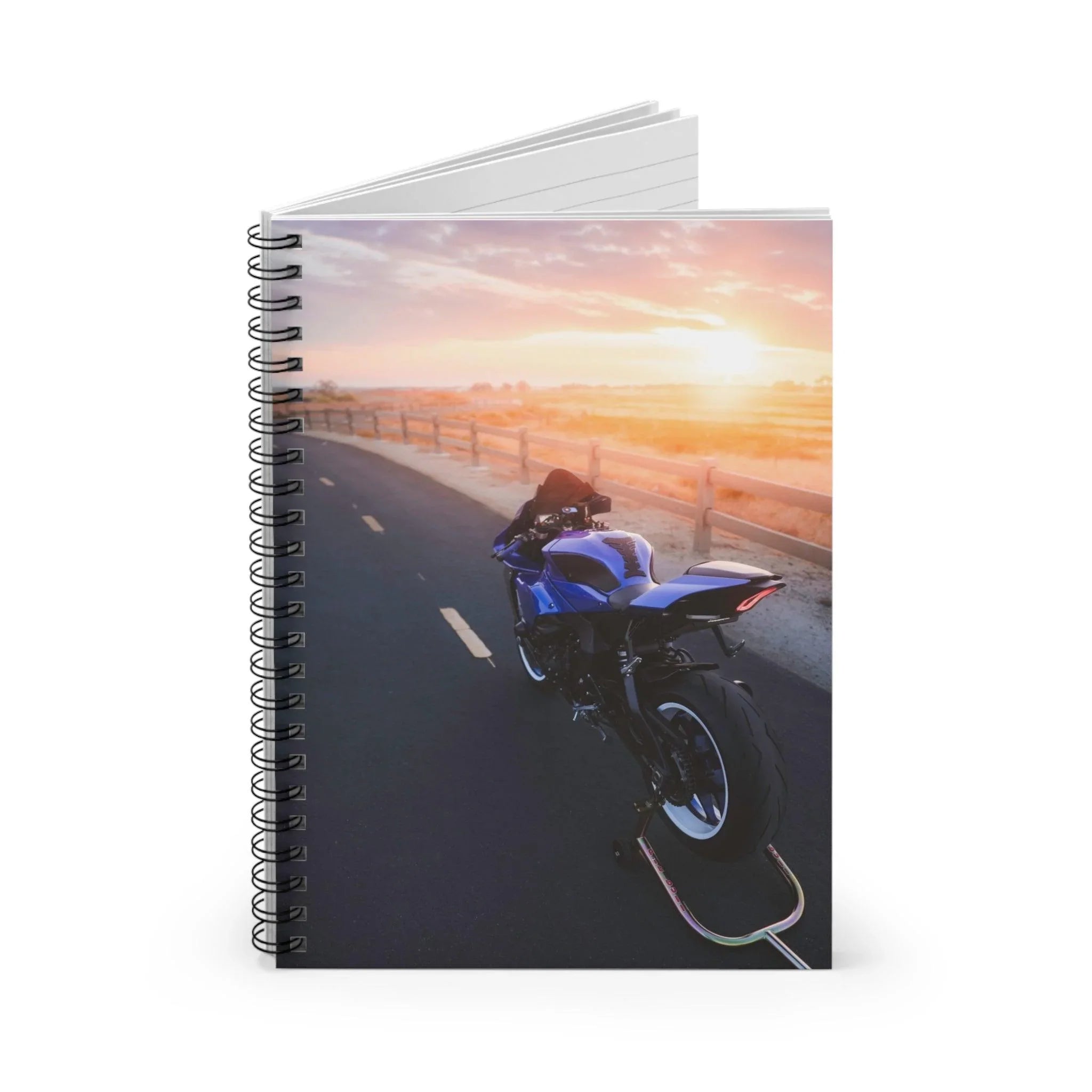 Yamaha R1 Motorcycle Spiral Notebook #005 - Throttle Designs