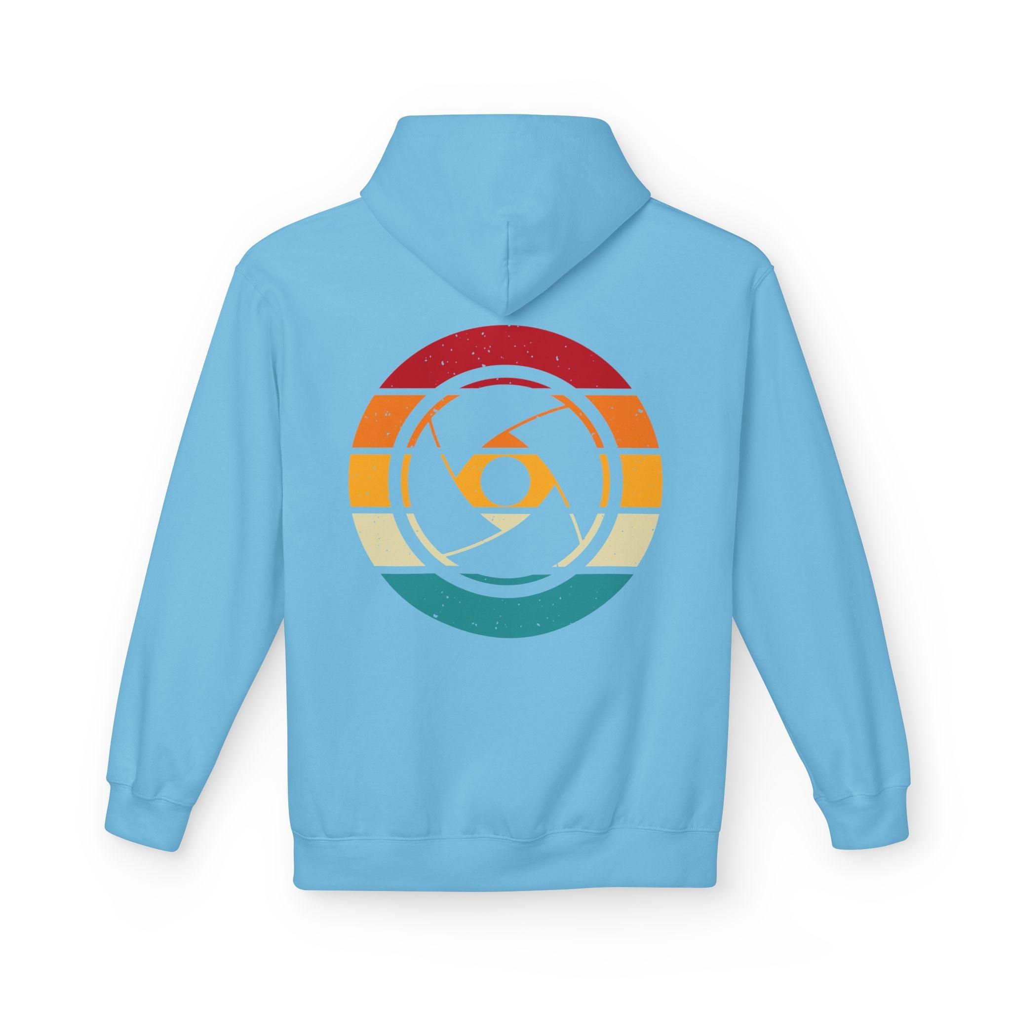 Cozy Photographer's Hoodie with Retro Aperture Design for Creative Souls