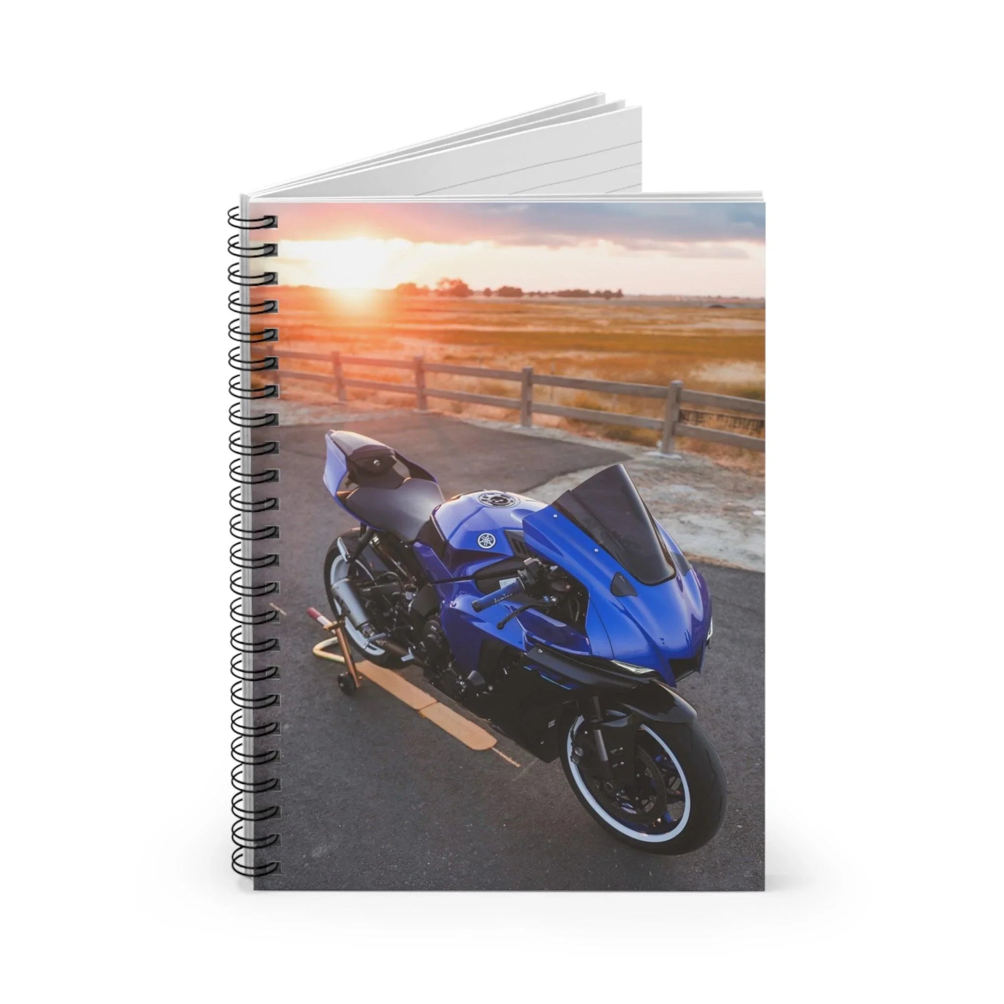 Yamaha R1 Motorcycle Spiral Notebook #004 - Throttle Designs