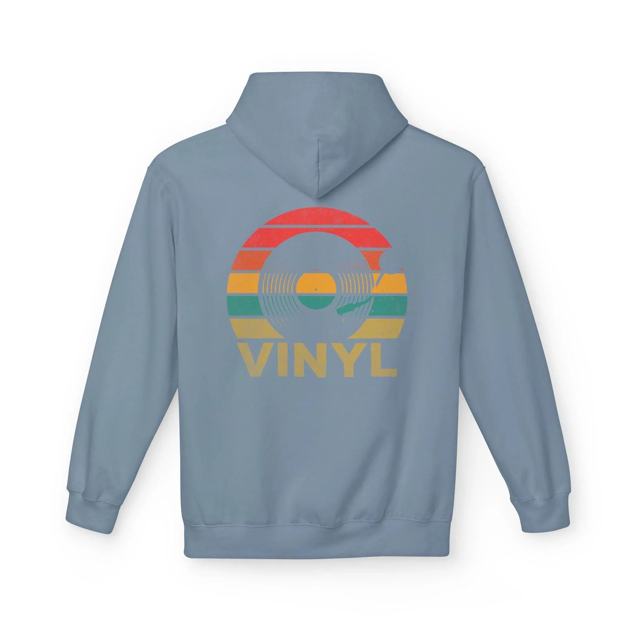 Cozy Vintage Music Vinyl Fleece Hoodie for Ultimate Style and Comfort