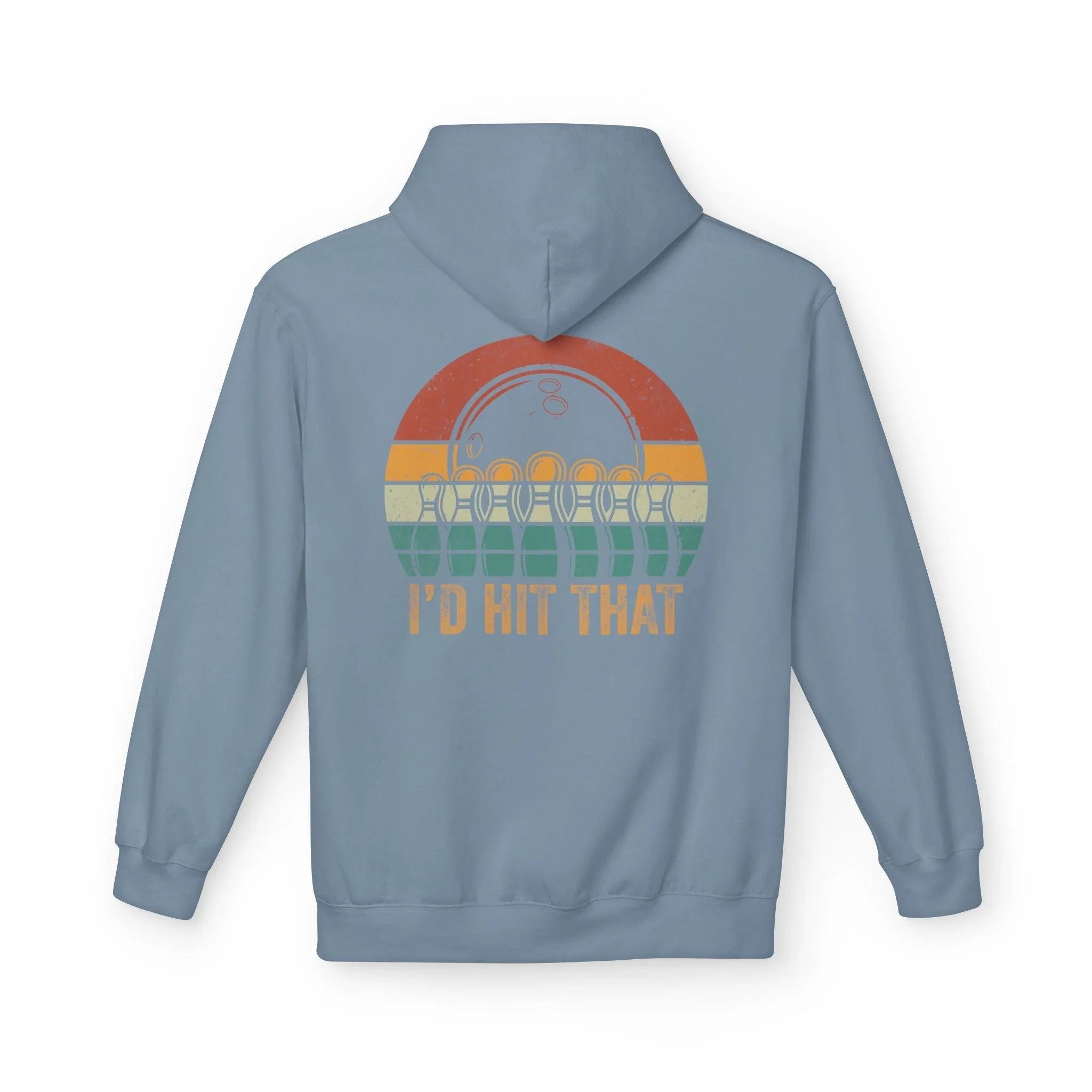 "I'd Hit That" Retro Bowling Cozy Fleece Hoodie for Ultimate Comfort