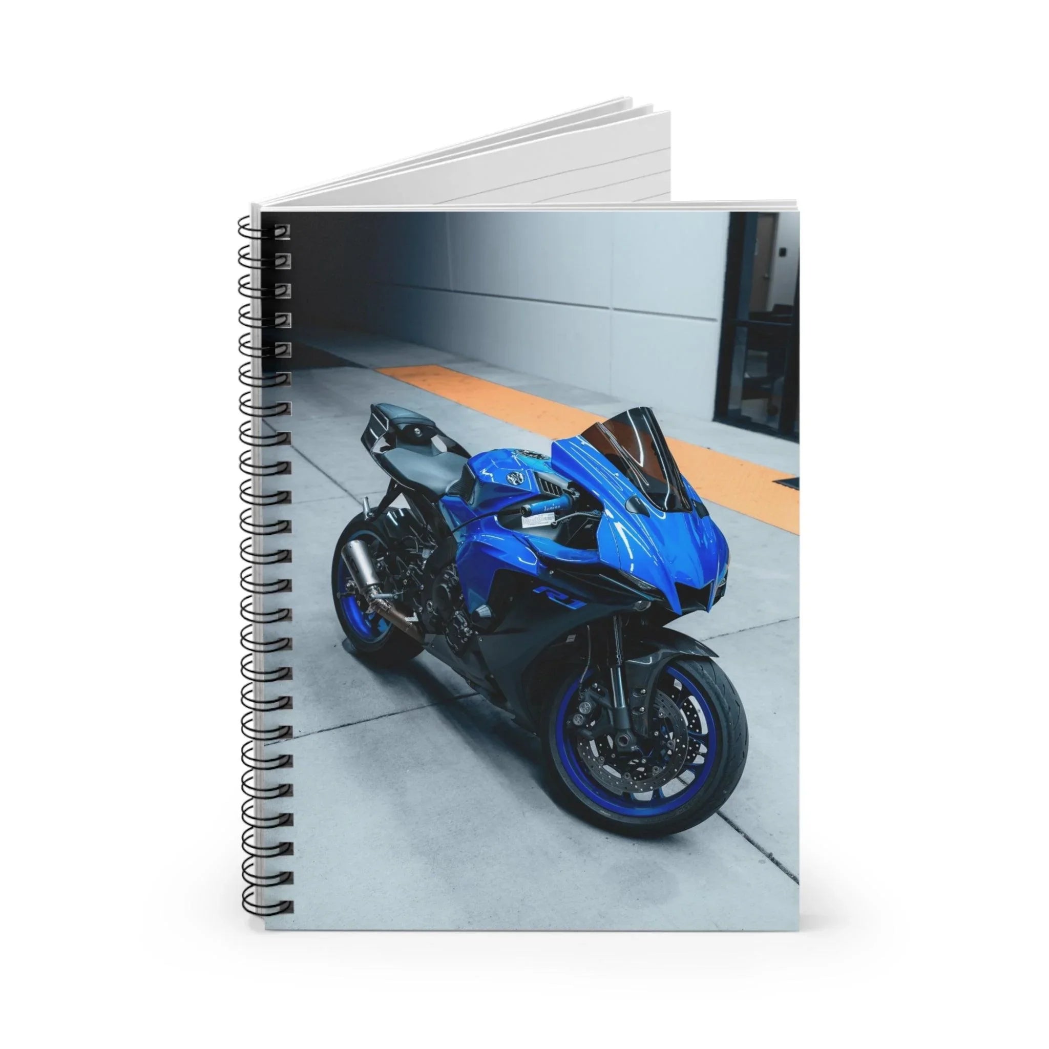 Yamaha R1 Motorcycle Spiral Notebook #018 - Throttle Designs