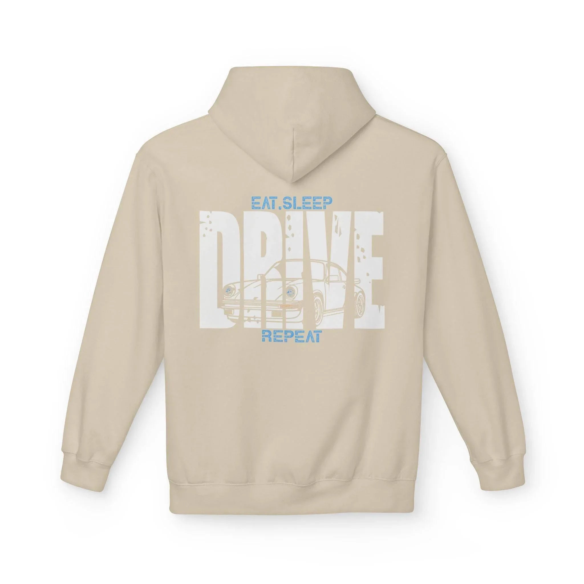 Classic Porsche 911 (930) DRIVE Fleece Hoodie for Car Enthusiasts