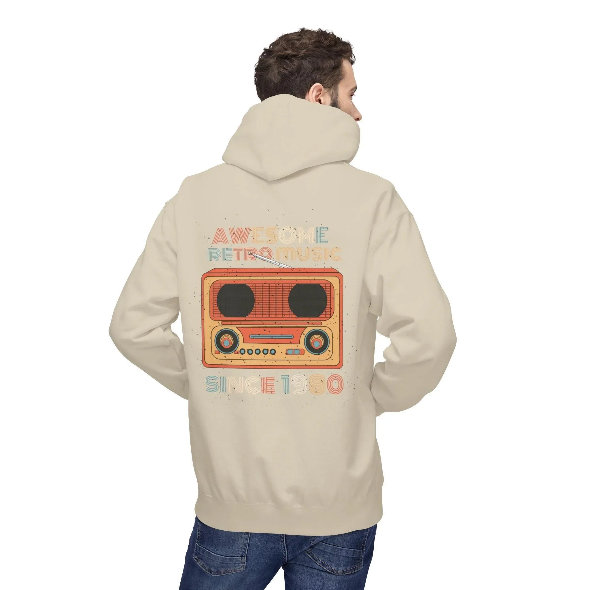 Stylish Retro Music Fleece Hoodie for Ultimate Comfort