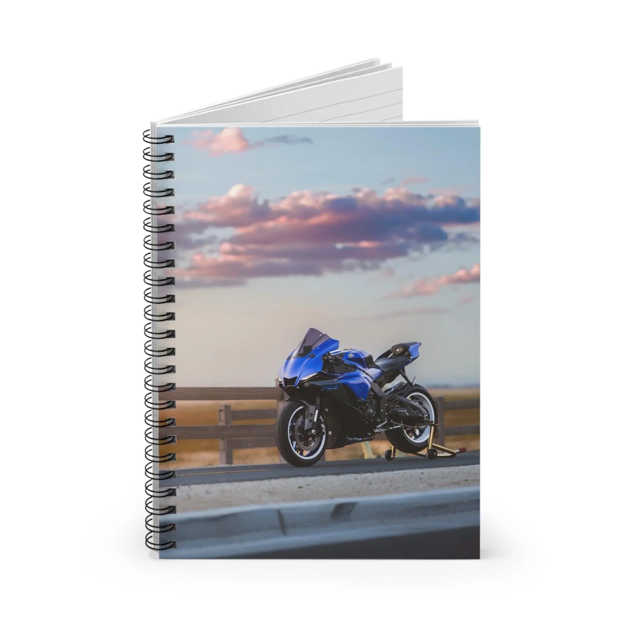 Yamaha R1 Motorcycle Spiral Notebook #013 - Throttle Designs