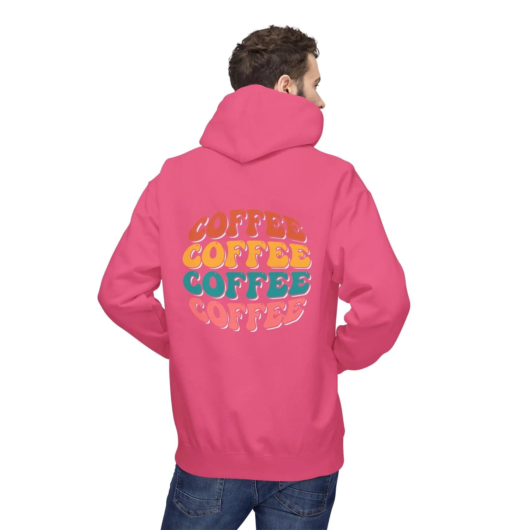 Cozy Chic Groovy Coffee Fleece Hoodie for Ultimate Comfort