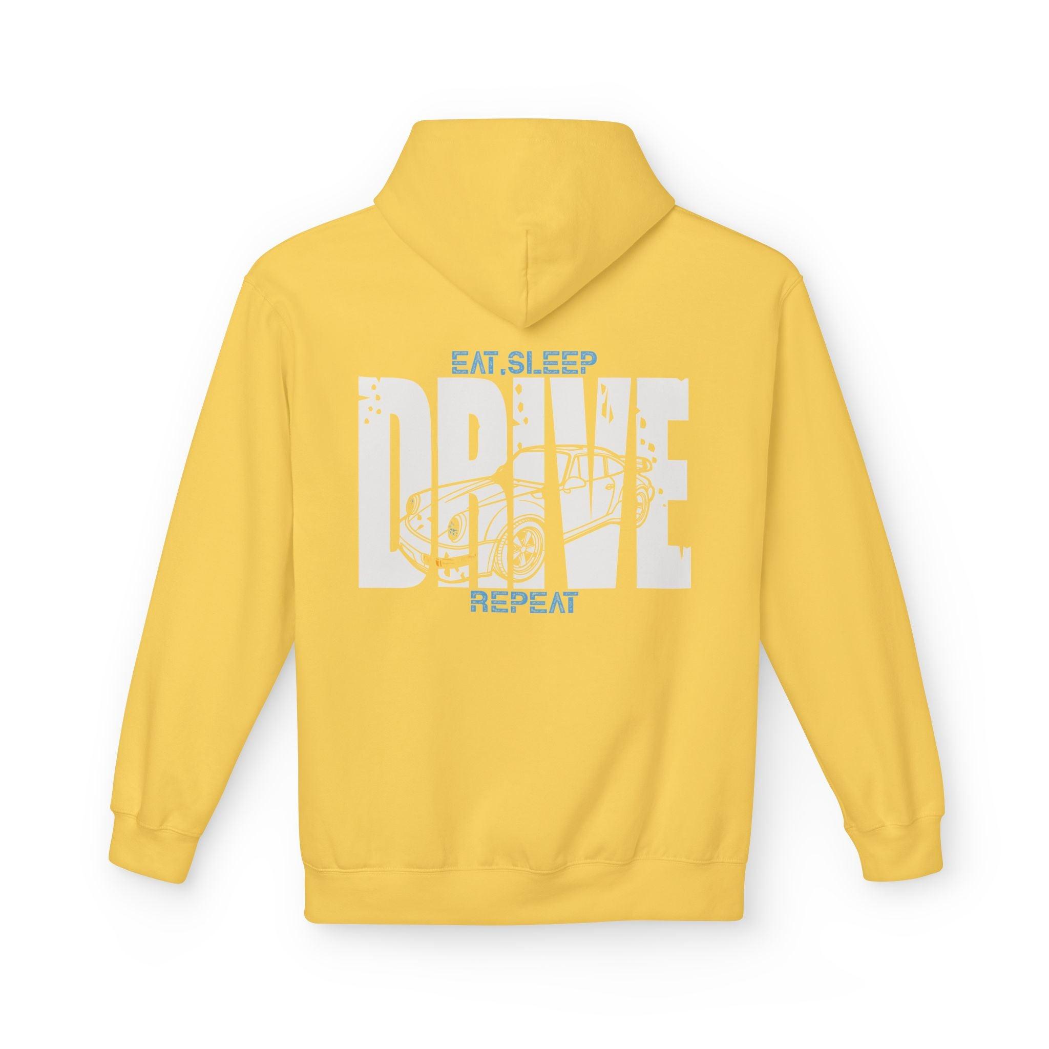 Classic Porsche 911 DRIVE Fleece Hoodie for Ultimate Comfort