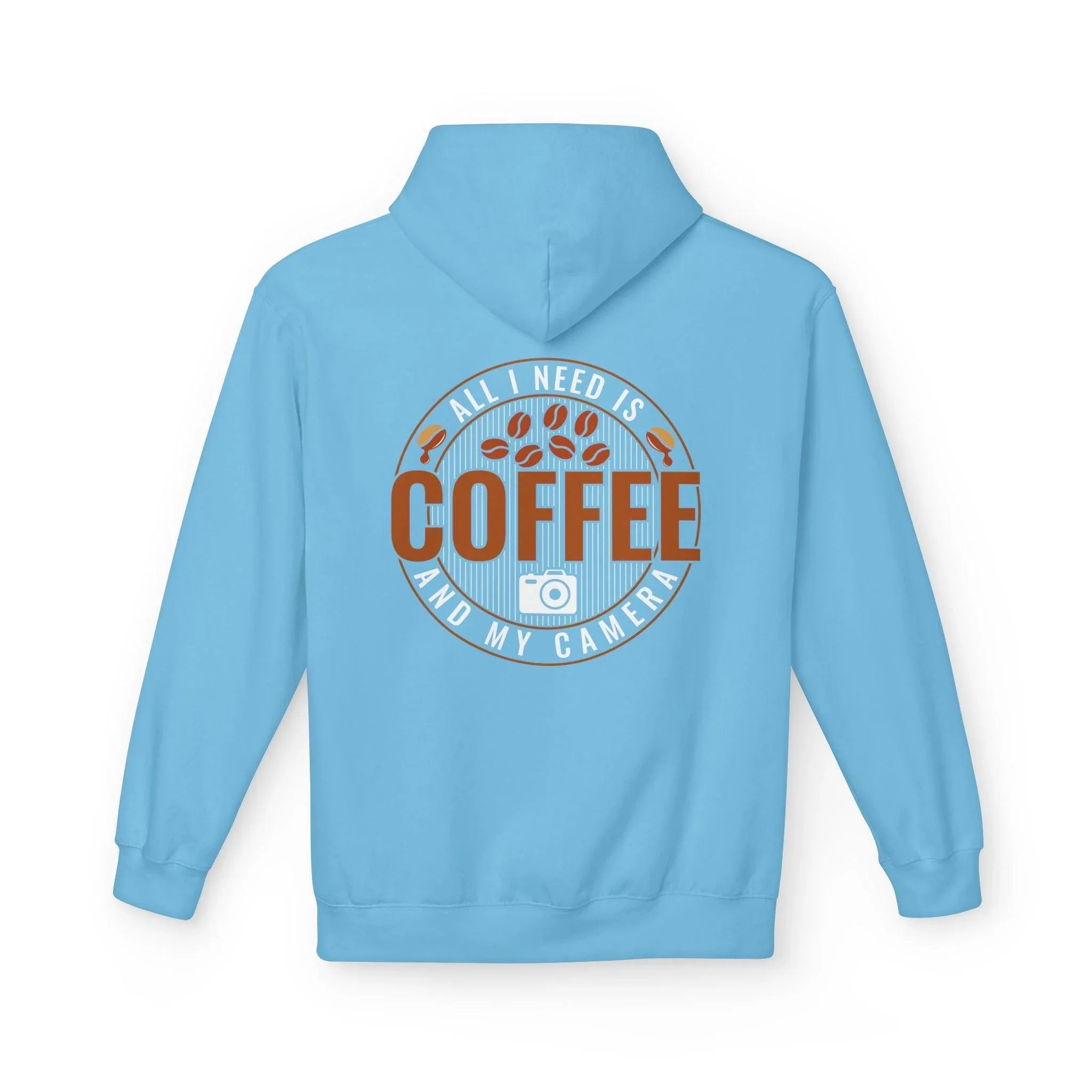 Cozy Photographer's Dream: 'All I Need is My Coffee' Fleece Hoodie