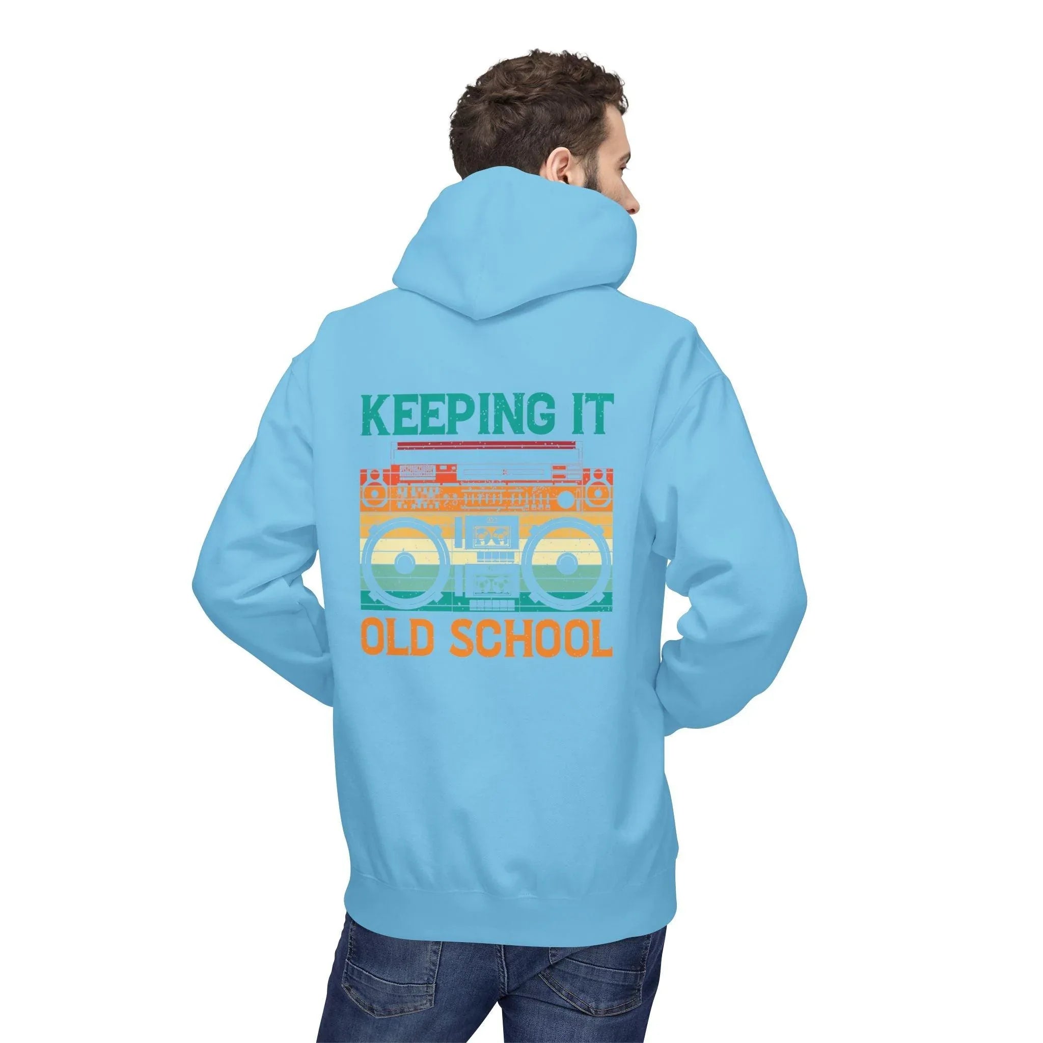 Ultimate Comfort Premium Old School Boombox Fleece Hoodie