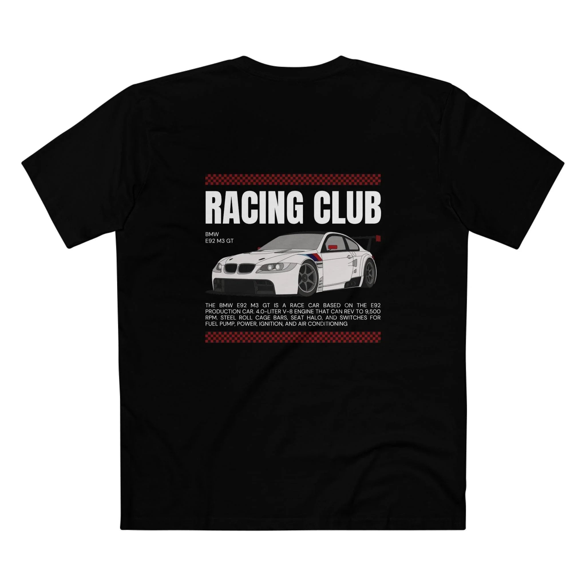 Premium BMW Inspired E92 M3 GT Racecar T-Shirt