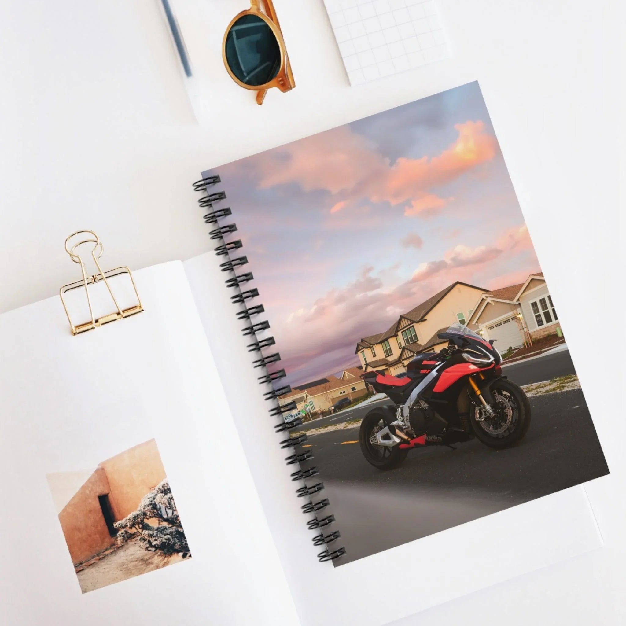 Aprilia RSV4 1100 Factory Motorcycle Spiral Notebook #017 - Throttle Designs