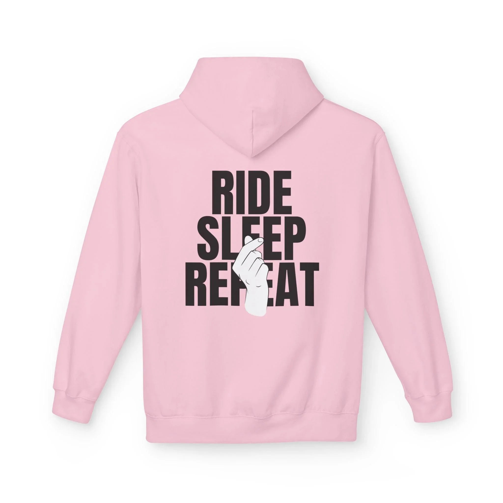 Cozy Comfort "Ride, Sleep, Repeat" Fleece Hoodie