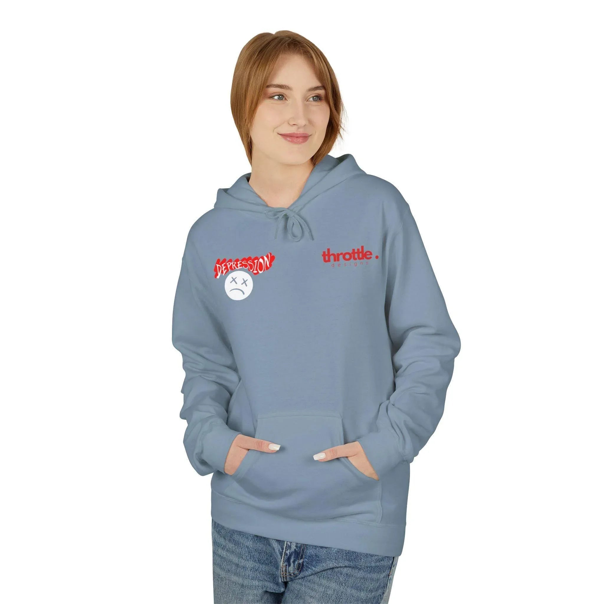 Empower Your Style: Fight Depression Fleece Hoodie for Ultimate Comfort