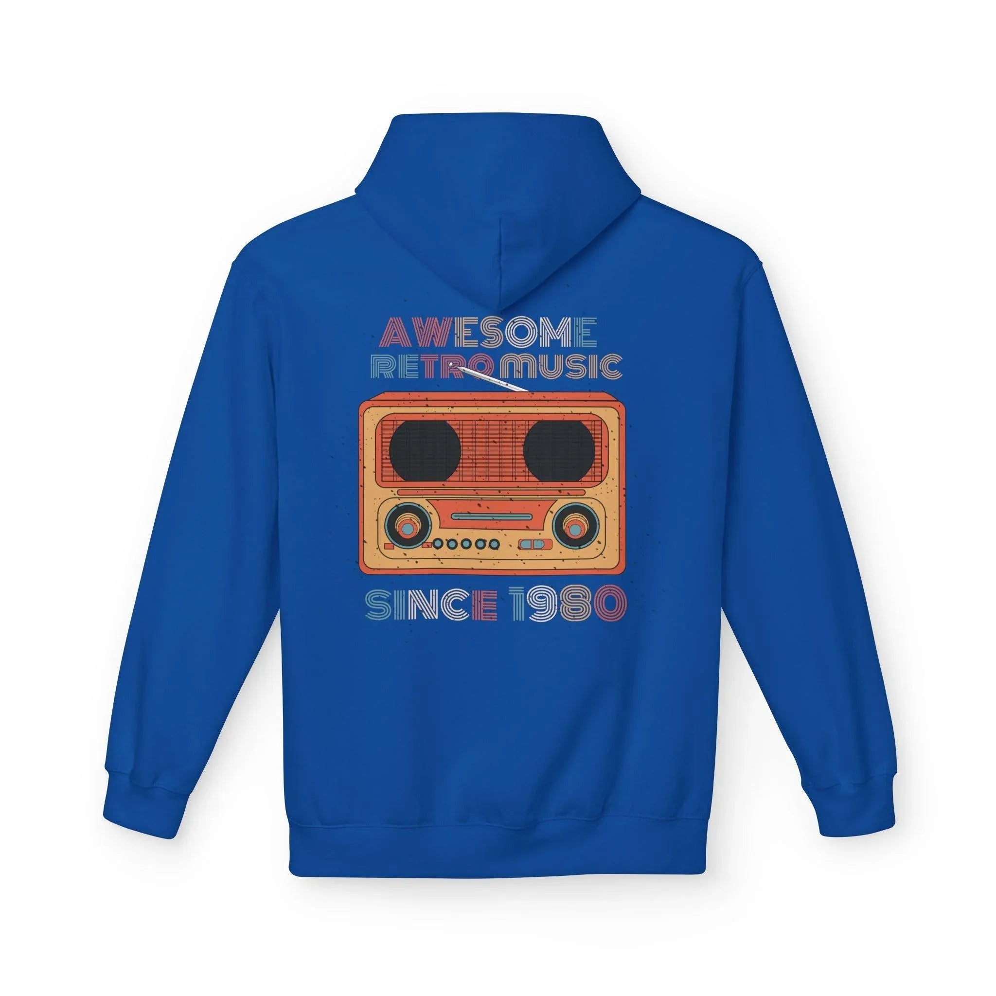 Stylish Retro Music Fleece Hoodie for Ultimate Comfort