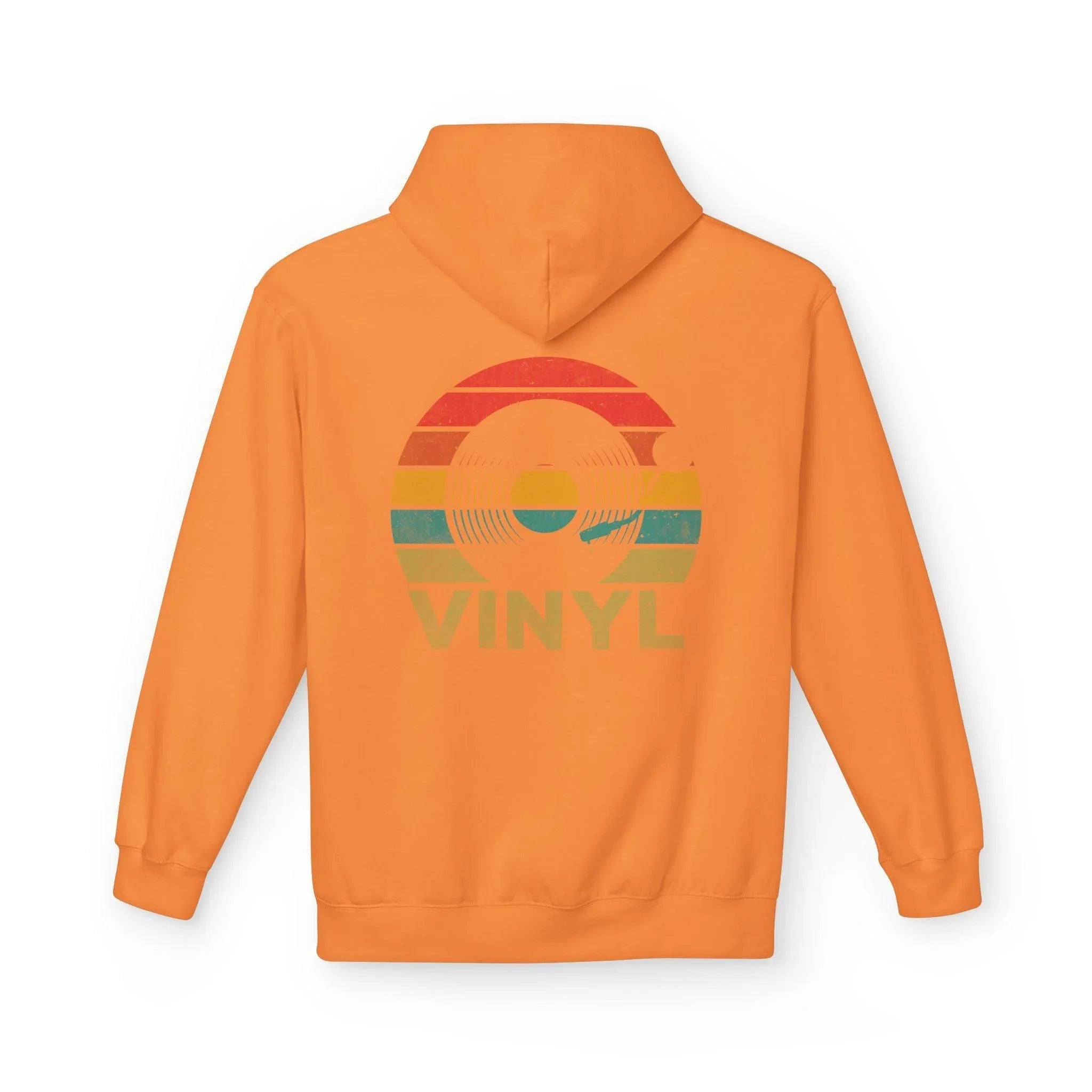 Cozy Vintage Music Vinyl Fleece Hoodie for Ultimate Style and Comfort