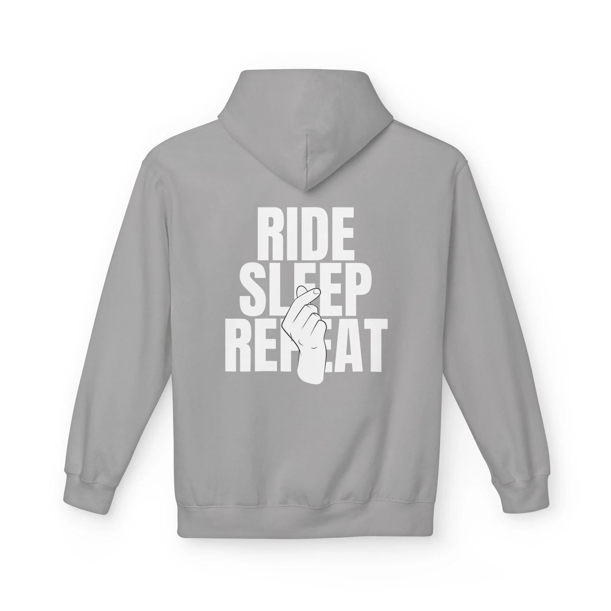 Cozy Comfort "Ride, Sleep, Repeat" Fleece Hoodie