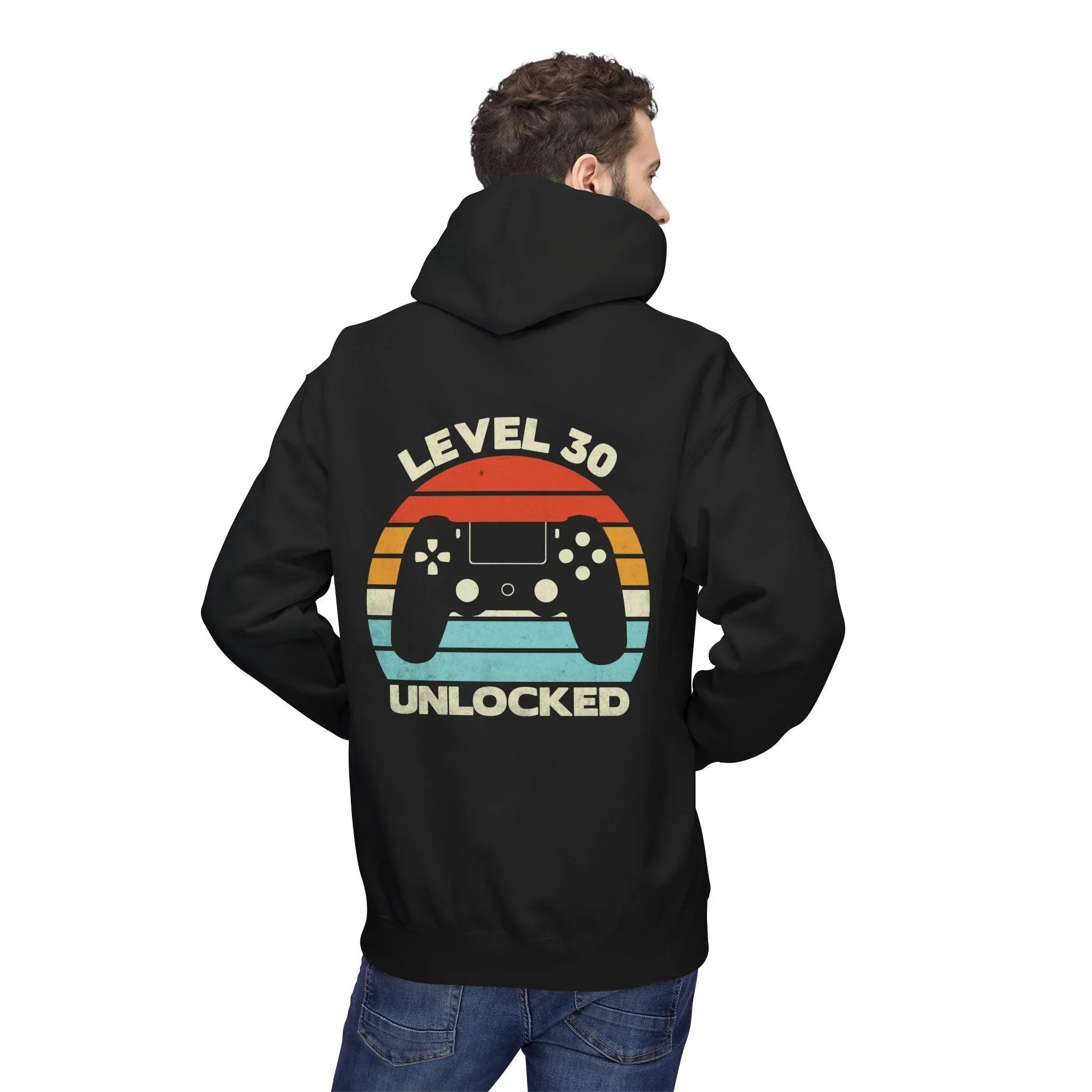 Level Up Your Style: Retro Gaming Fleece Hoodie with Comfort and Charm