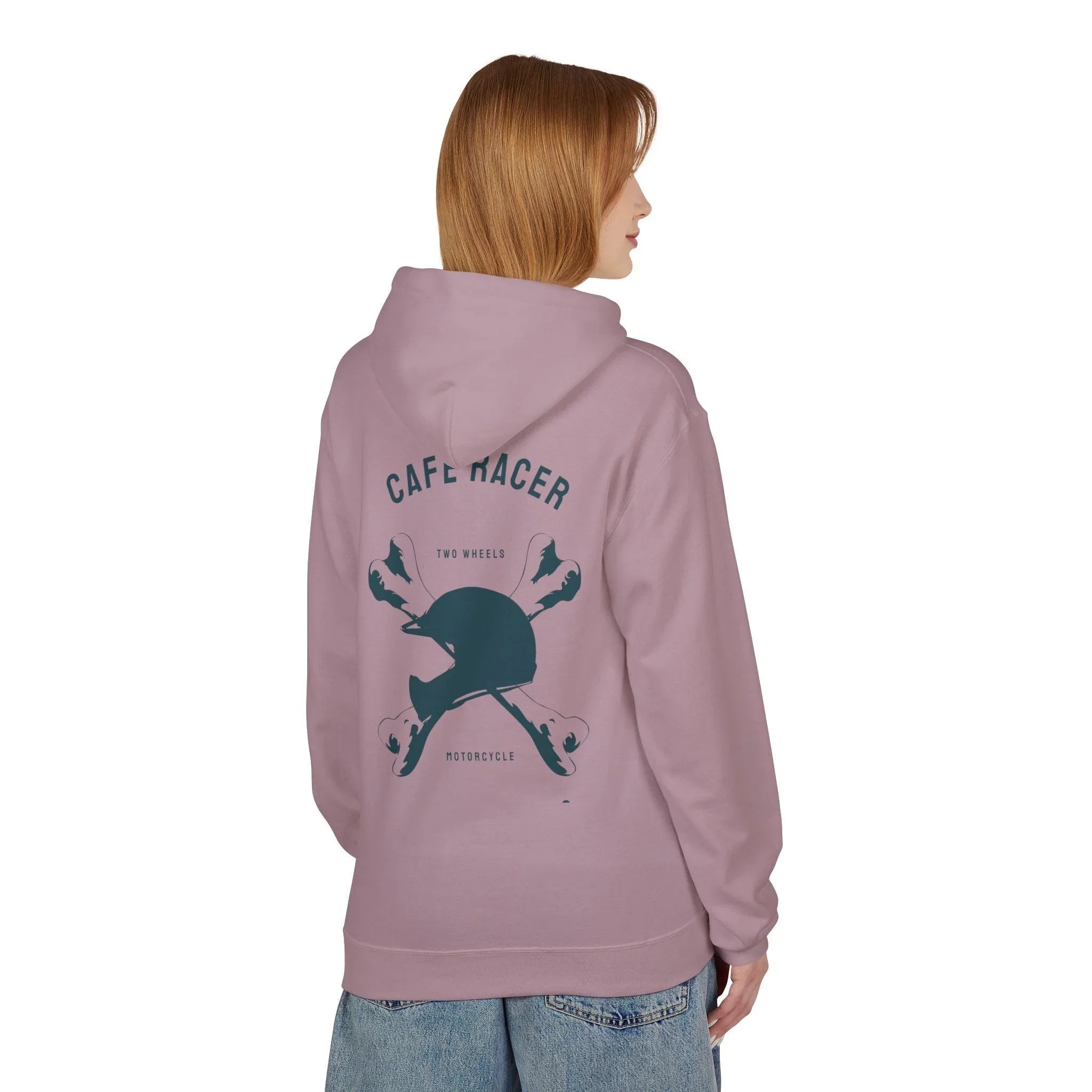 Ultimate Cafe Racer Fleece Hoodie - Embrace the Ride with "Never Stop Riding" Design
