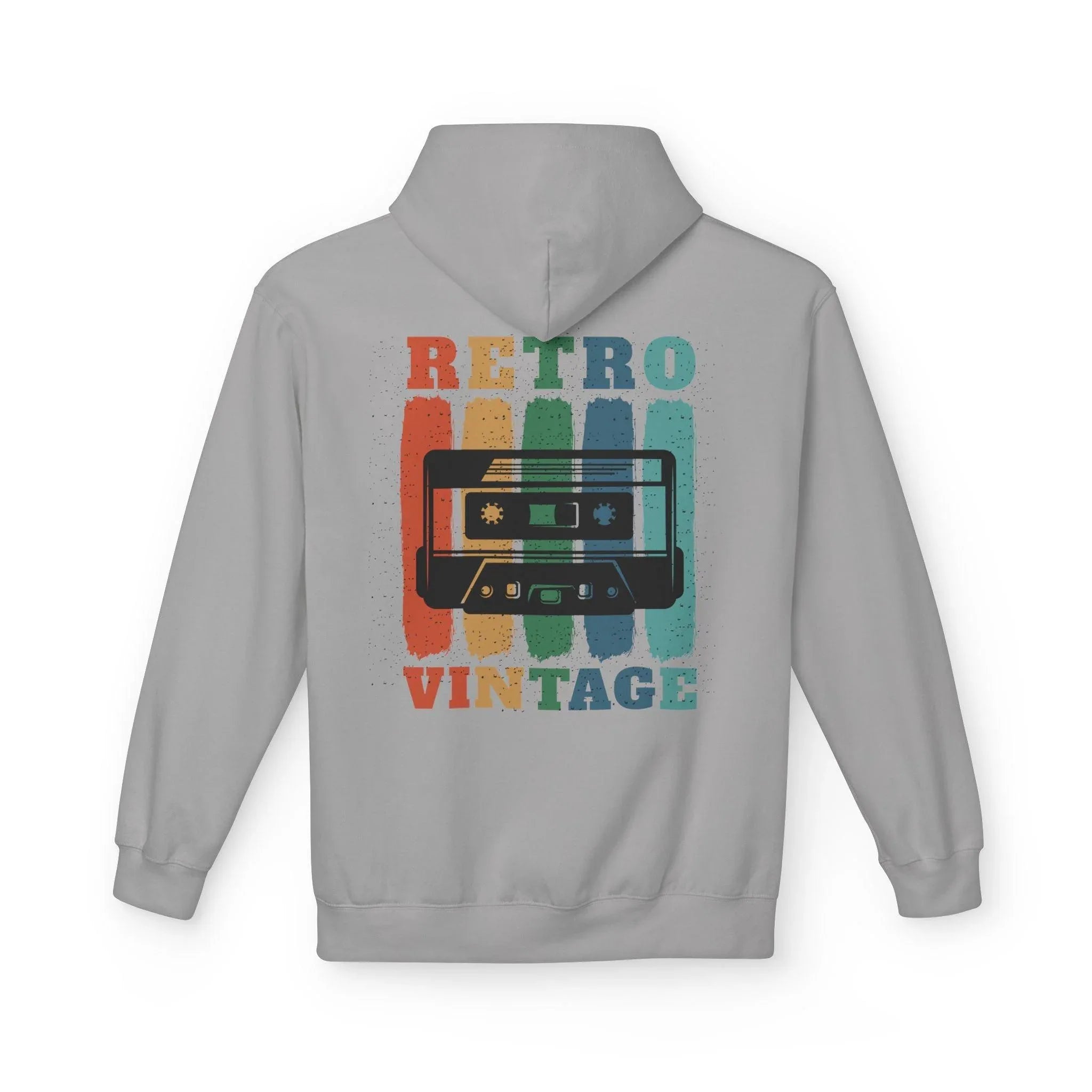 Cozy Retro Vibes: Premium Vintage Cassette Fleece Hoodie