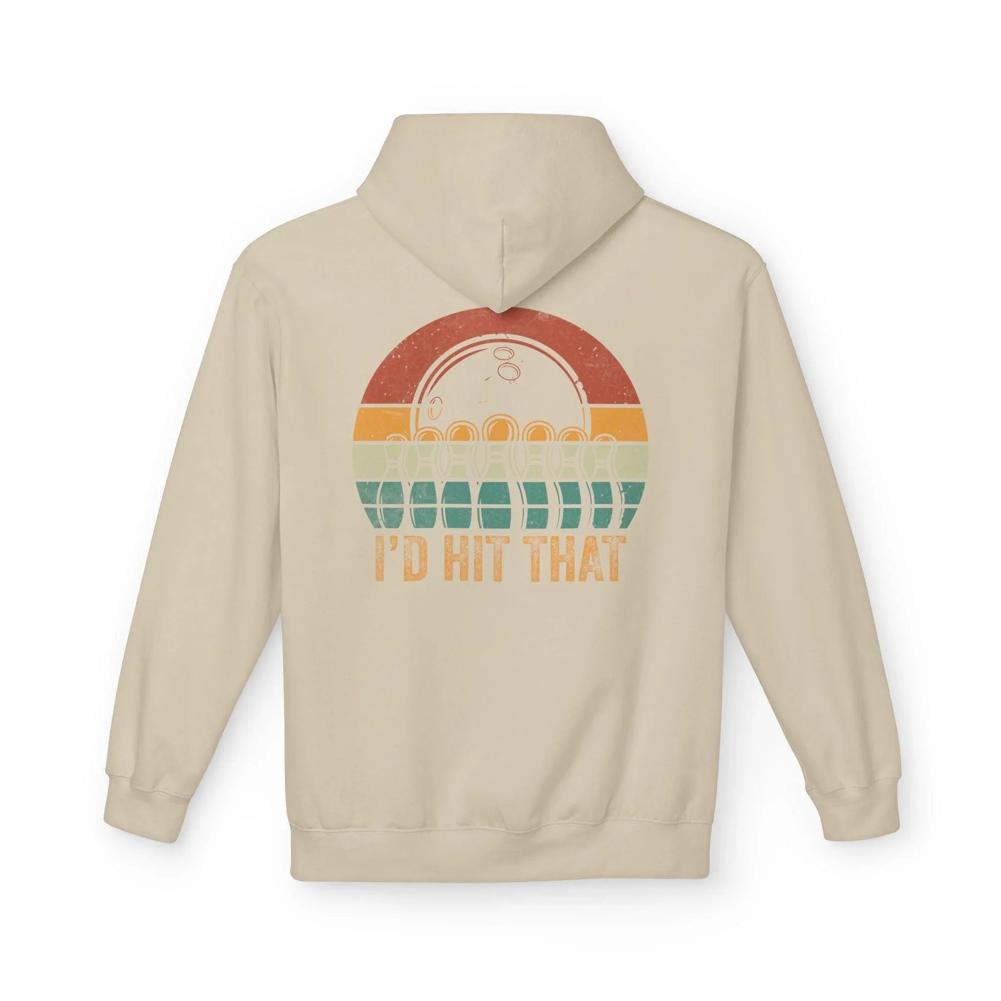 "I'd Hit That" Retro Bowling Cozy Fleece Hoodie for Ultimate Comfort