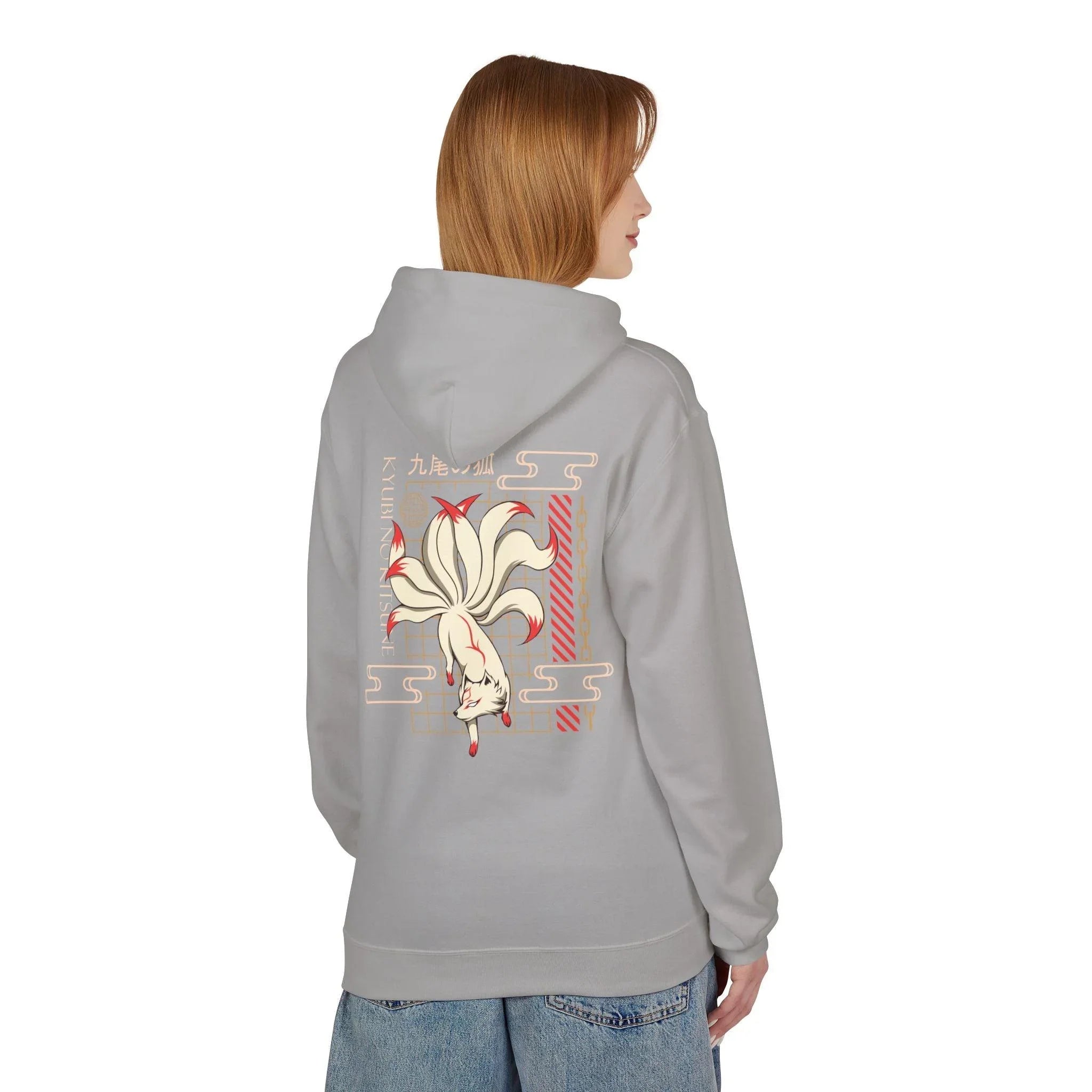 Kyubi No Kitsune Japanese Streetwear Fleece Hoodie – Ultimate Comfort Meets Stylish Design