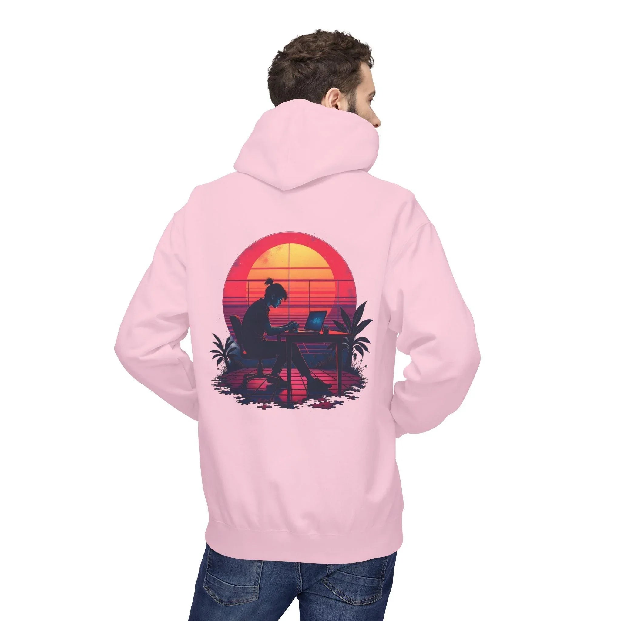 Ultimate Retro Programmer Fleece Hoodie for Comfort and Style