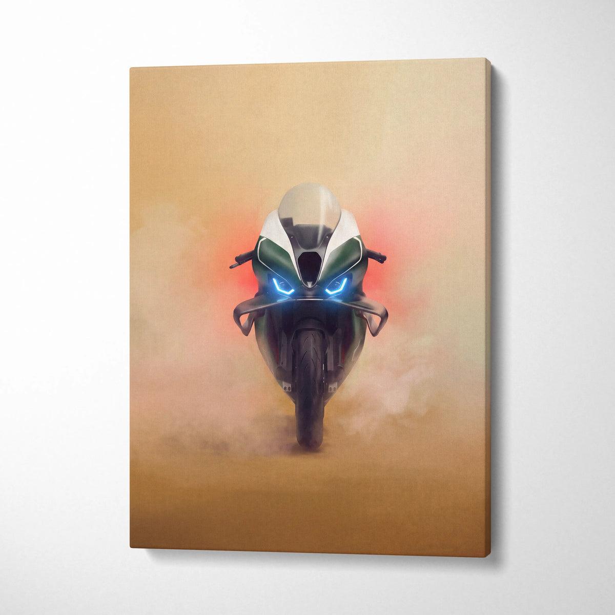 BMW M1000RR Limited Edition Isle of Man TT Inspired Supersport Wall Art, Track Racing Canvas Art & Superbike Home Decor