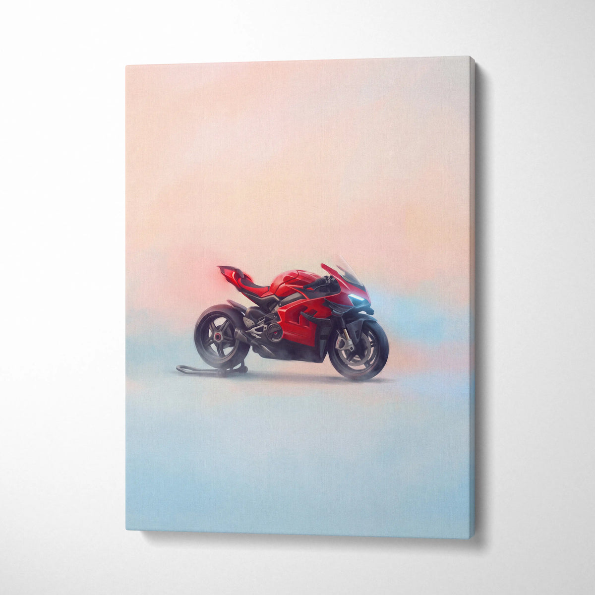 Ducati Superleggera V4 Inspired Canvas Art, Sport Bike Wall Art & Racing Enthusiast Gift