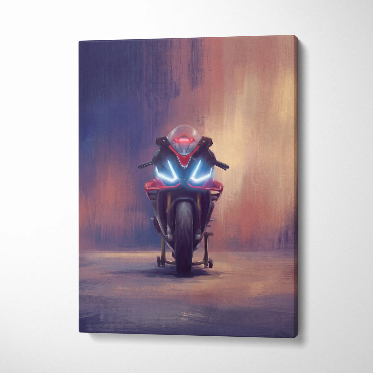 Aprilia RSV4 Inspired Supersport Wall Art, Racing Canvas Print & Motorcycle Wall Decor