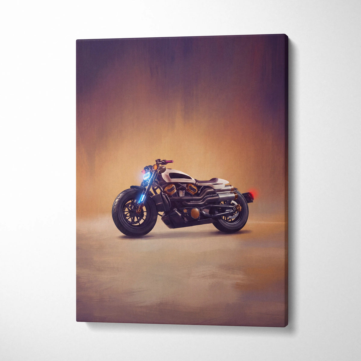 Sportster S Inspired Motorcycle Wall Art, American Cruiser Poster and Garage Decor