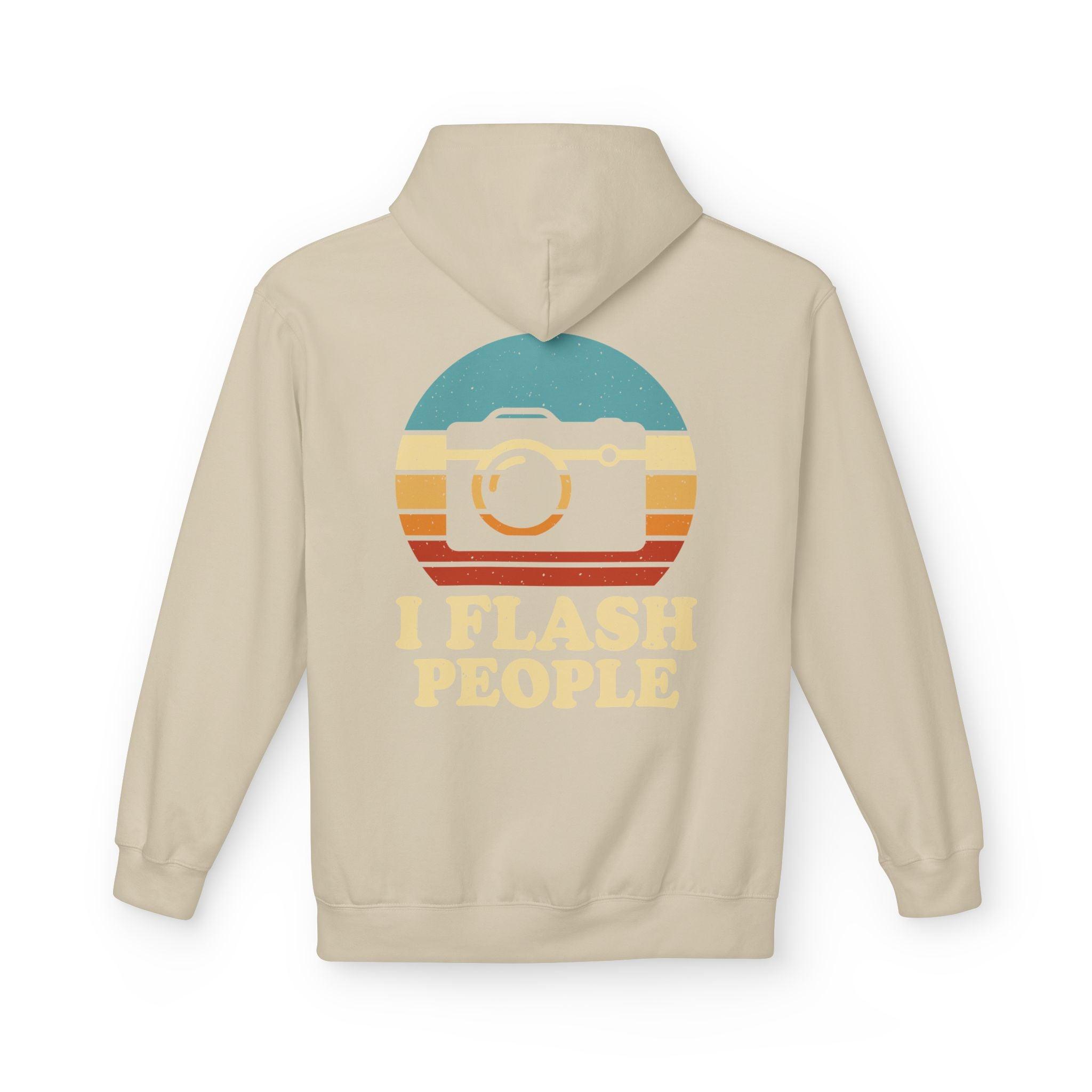 "I Flash People" Photography Enthusiast Fleece Hoodie - Stylish & Cozy Comfort