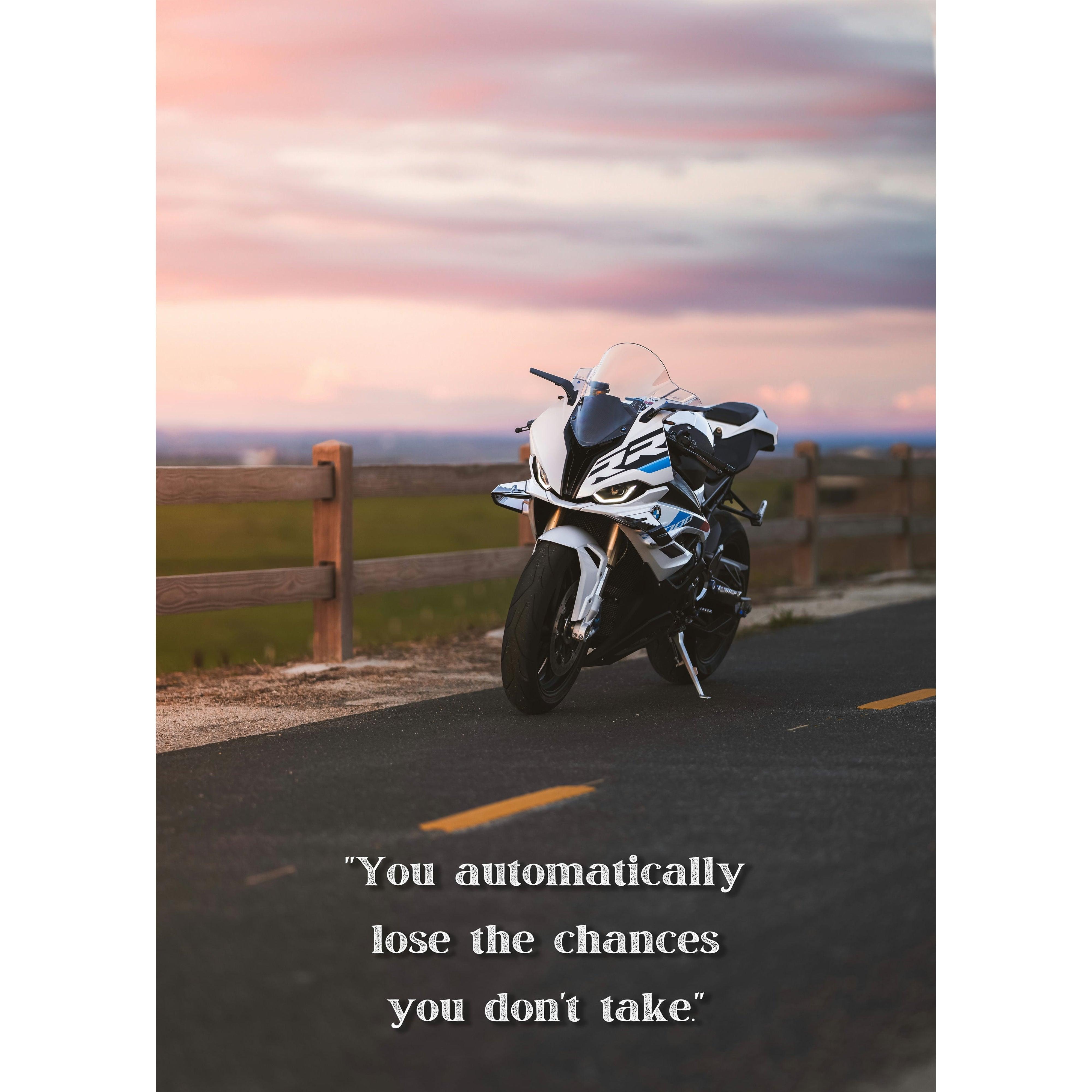 Motivational Poster – BMW S1000RR Inspiring Text #001