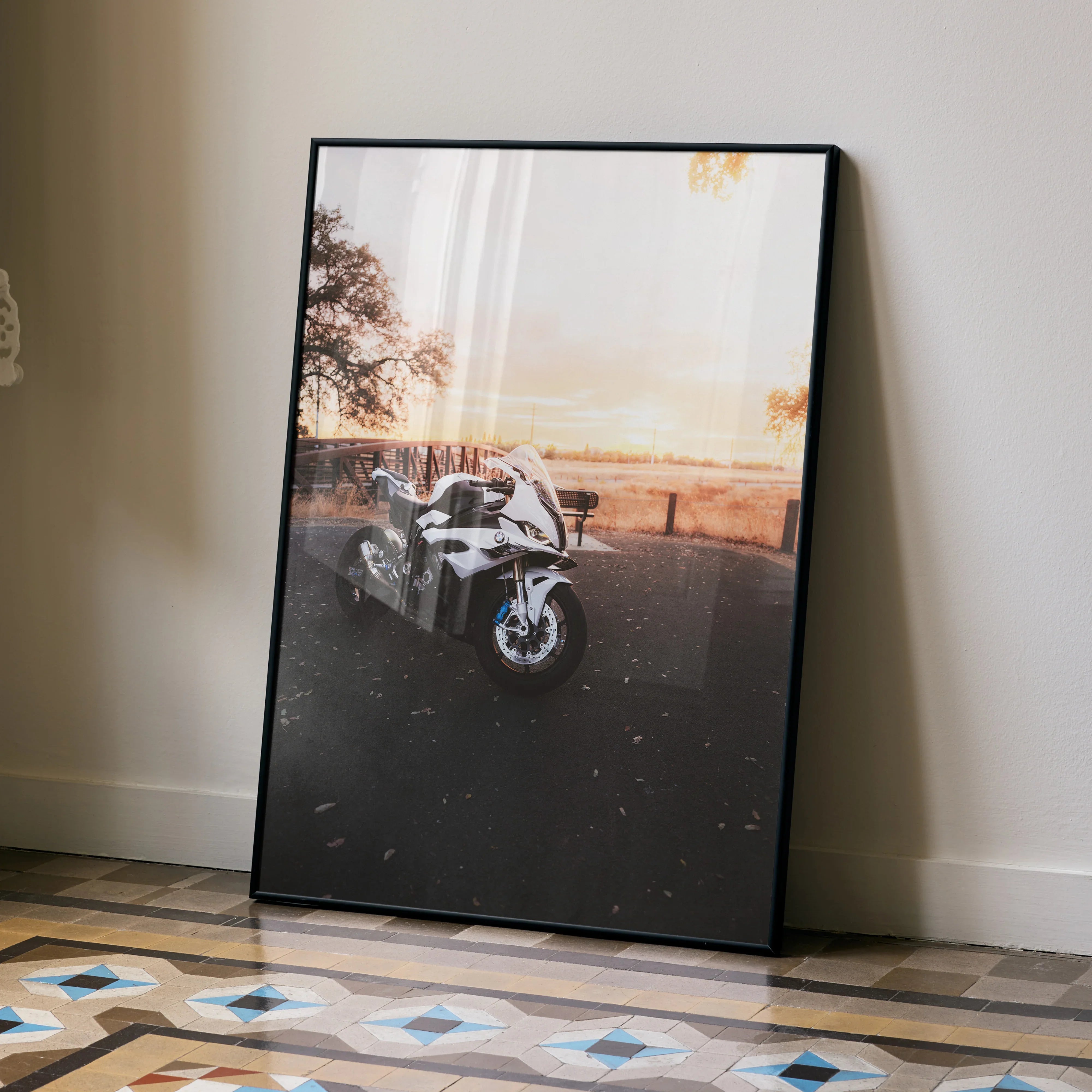 BMW Inspired S1000RR Motorcycle Art Print 011 Stunning Wall Decor for Enthusiasts - Throttle Designs