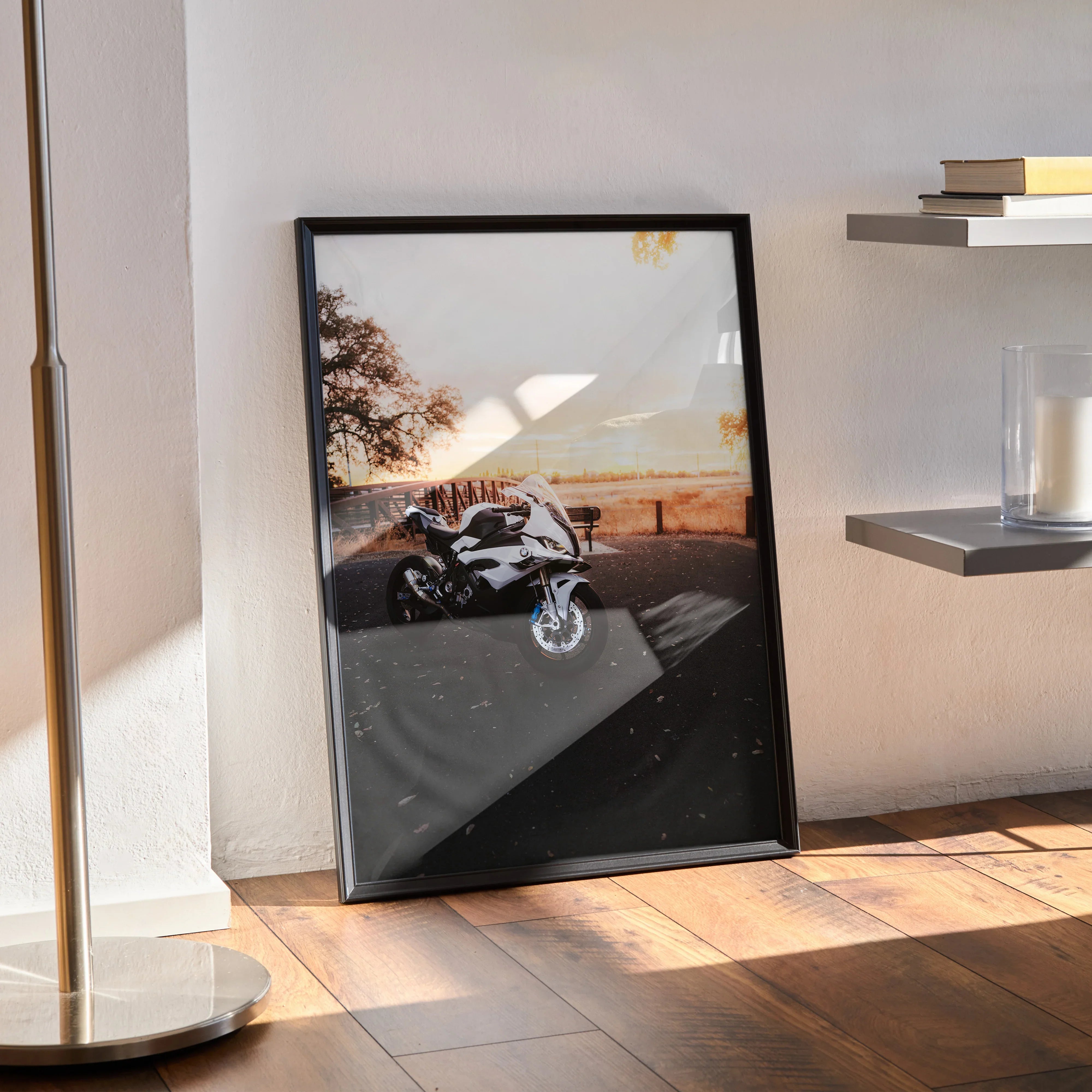 BMW Inspired S1000RR Motorcycle Art Print 011 Stunning Wall Decor for Enthusiasts - Throttle Designs