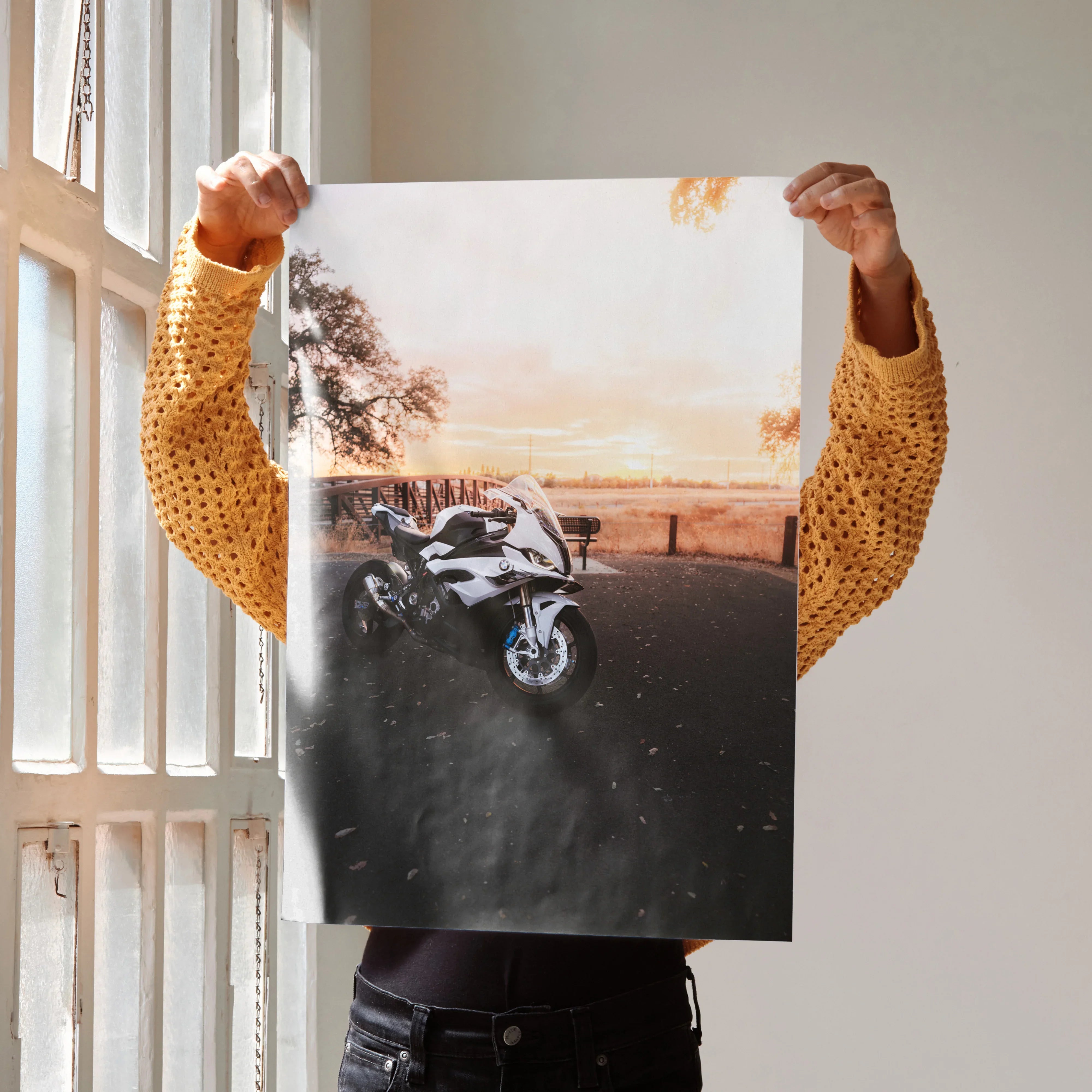 BMW Inspired S1000RR Motorcycle Art Print 011 Stunning Wall Decor for Enthusiasts - Throttle Designs