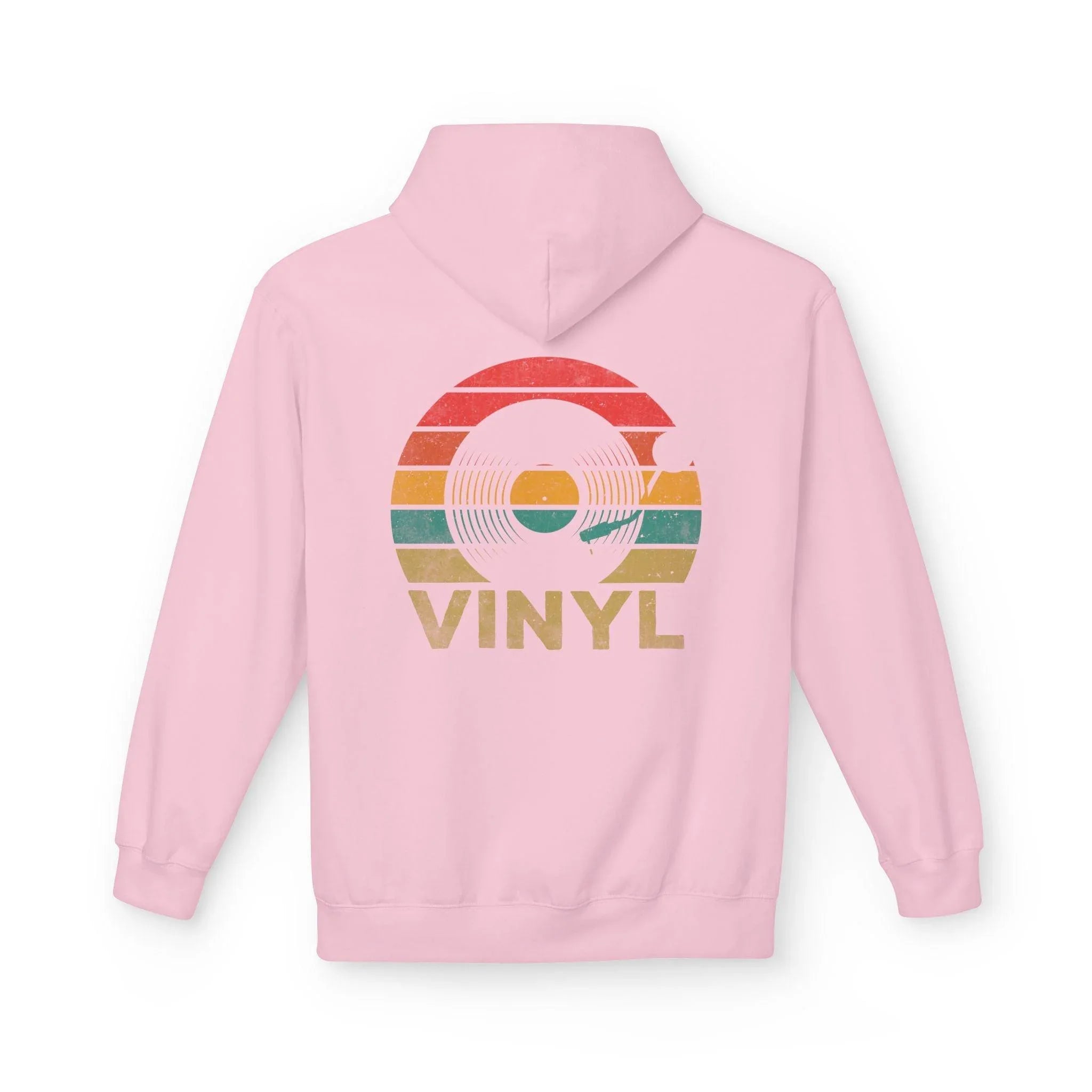 Cozy Vintage Music Vinyl Fleece Hoodie for Ultimate Style and Comfort