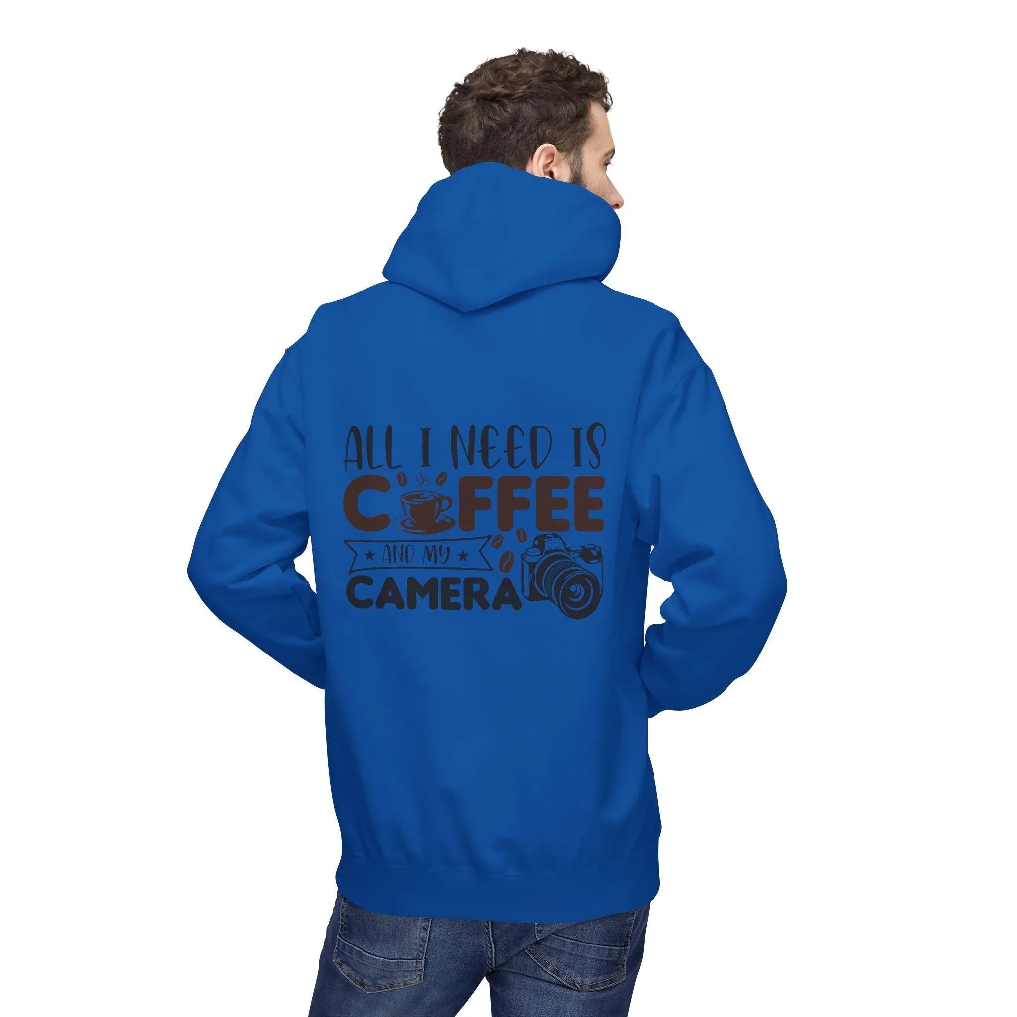 Cozy Photographer's Coffee Fleece Hoodie for Style and Comfort