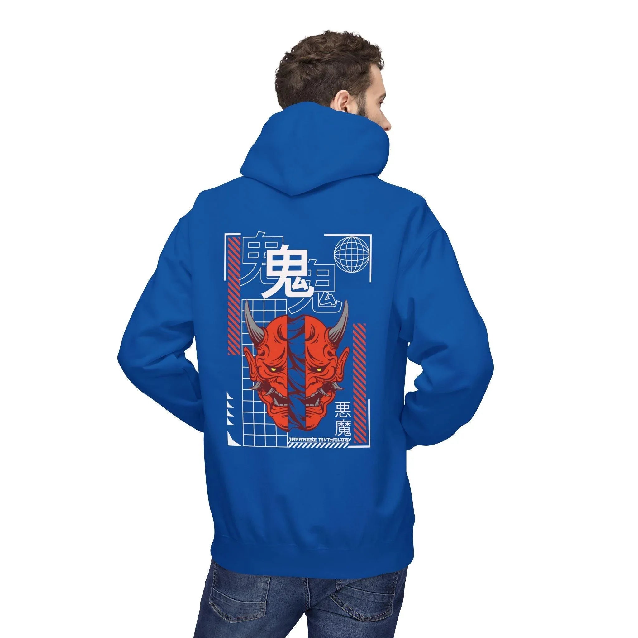Oni Mask Streetwear Fleece Hoodie - Ultimate Comfort & Unique Style
