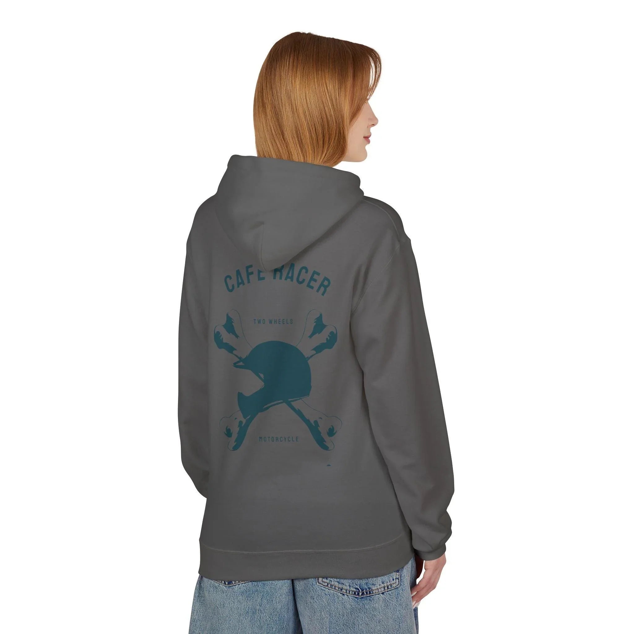 Ultimate Cafe Racer Fleece Hoodie - Embrace the Ride with "Never Stop Riding" Design