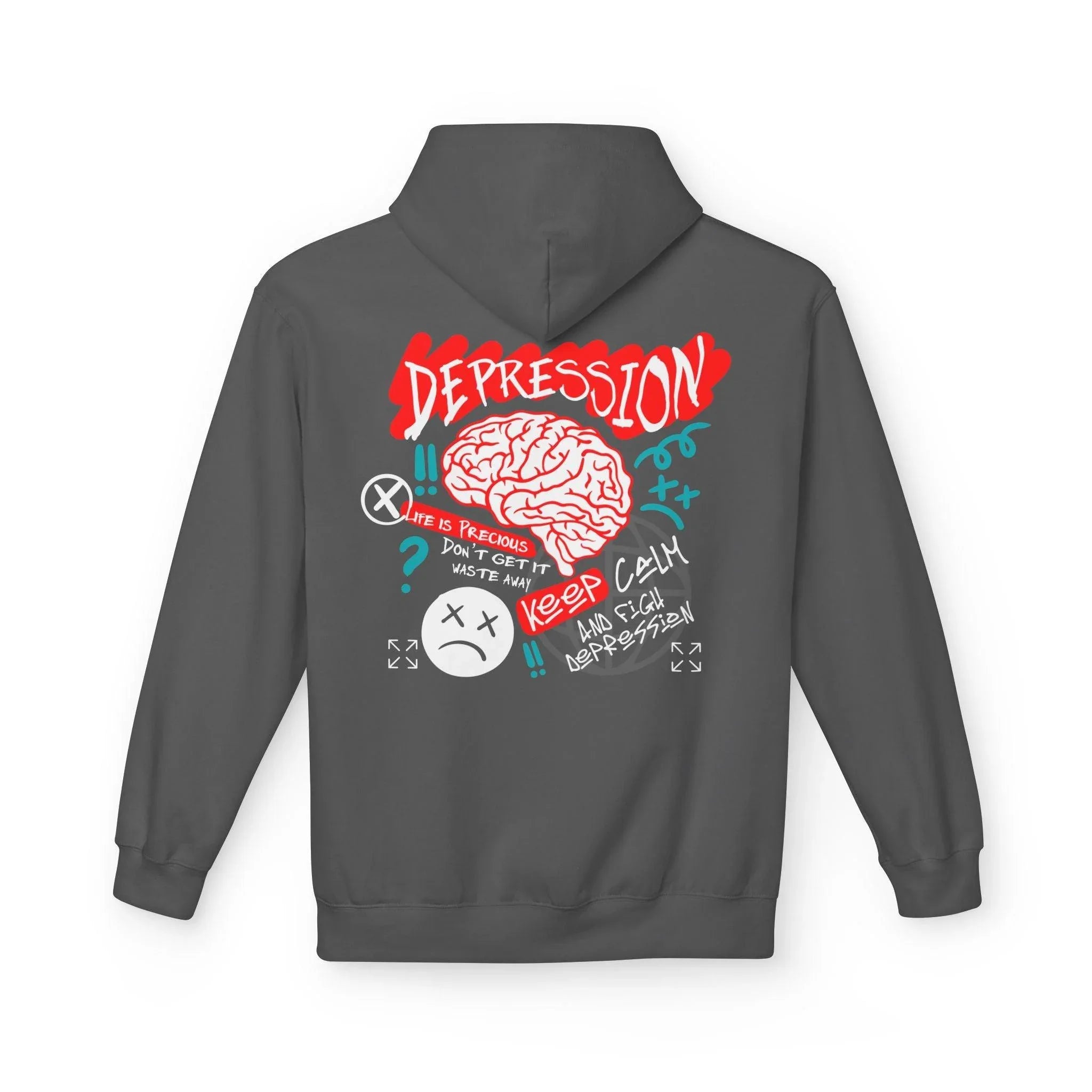 Empower Your Style: Fight Depression Fleece Hoodie for Ultimate Comfort