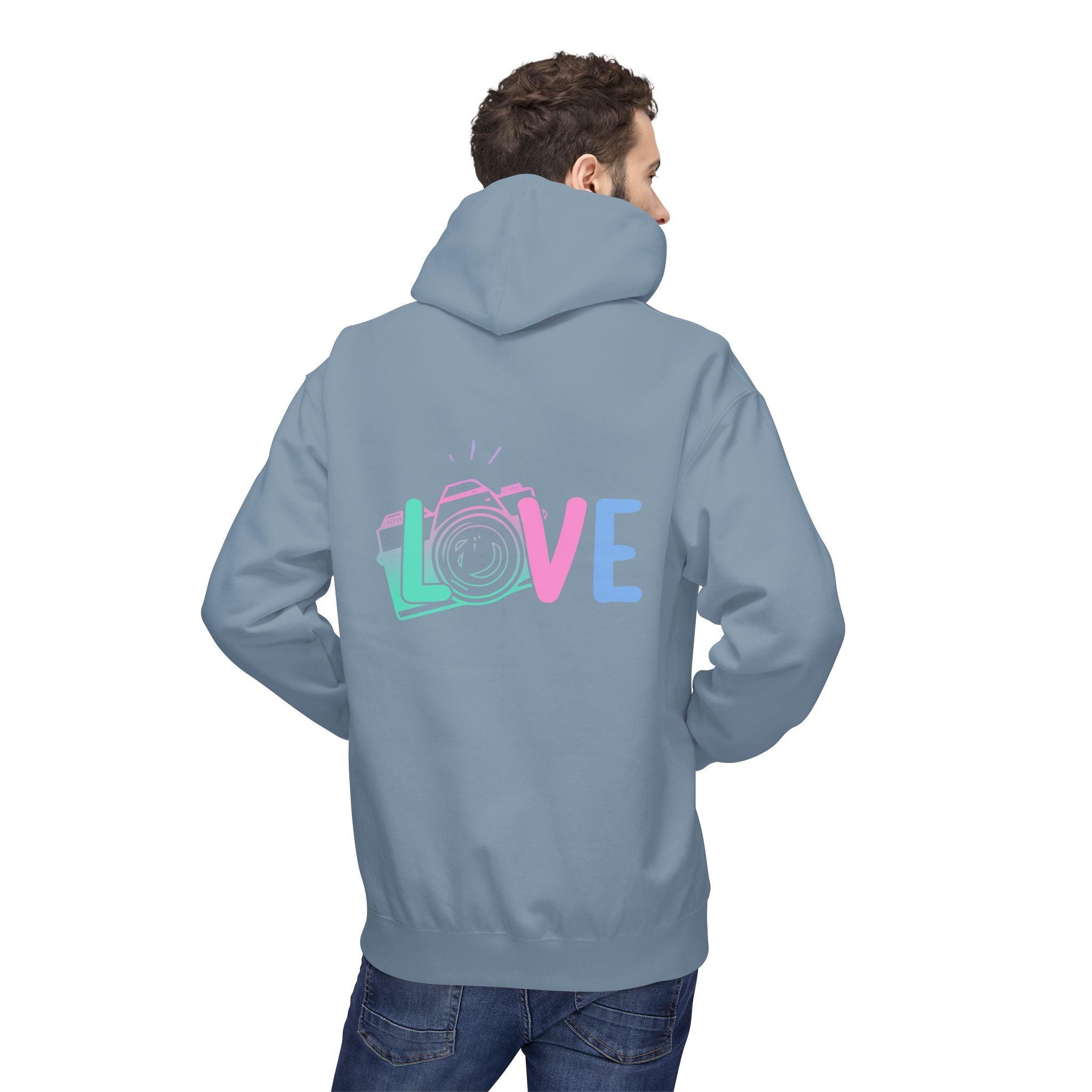 Cozy Love Photography Fleece Hoodie for Stylish Comfort
