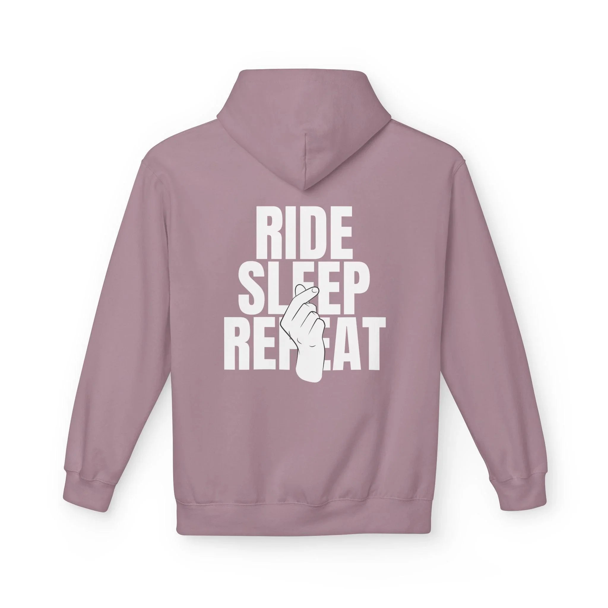 Cozy Comfort "Ride, Sleep, Repeat" Fleece Hoodie
