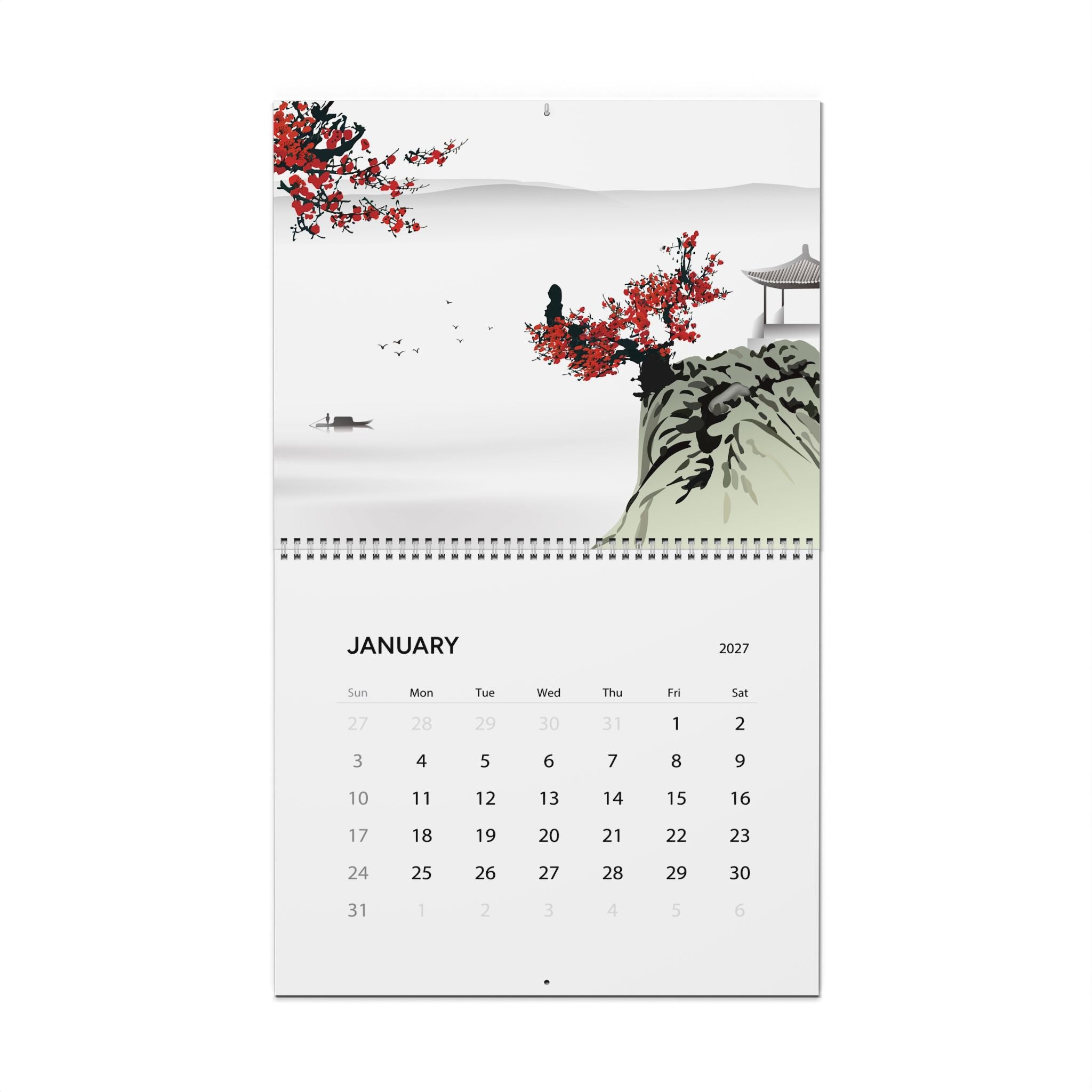 2027 Japanese Artwork Calendar – Japan Culture, Traditional Inspiration & Scenic Art Collection