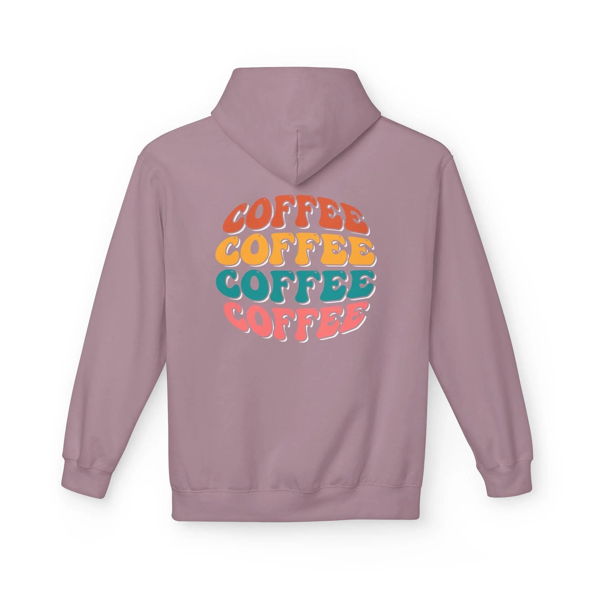 Cozy Chic Groovy Coffee Fleece Hoodie for Ultimate Comfort