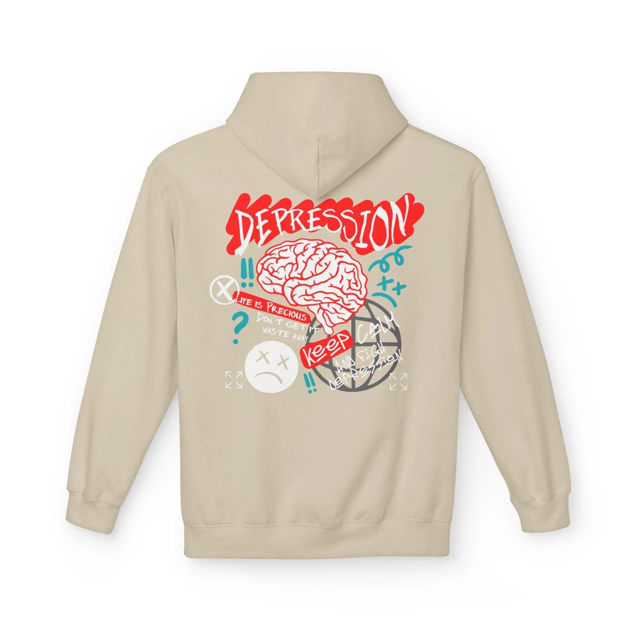 Empower Your Style: Fight Depression Fleece Hoodie for Ultimate Comfort