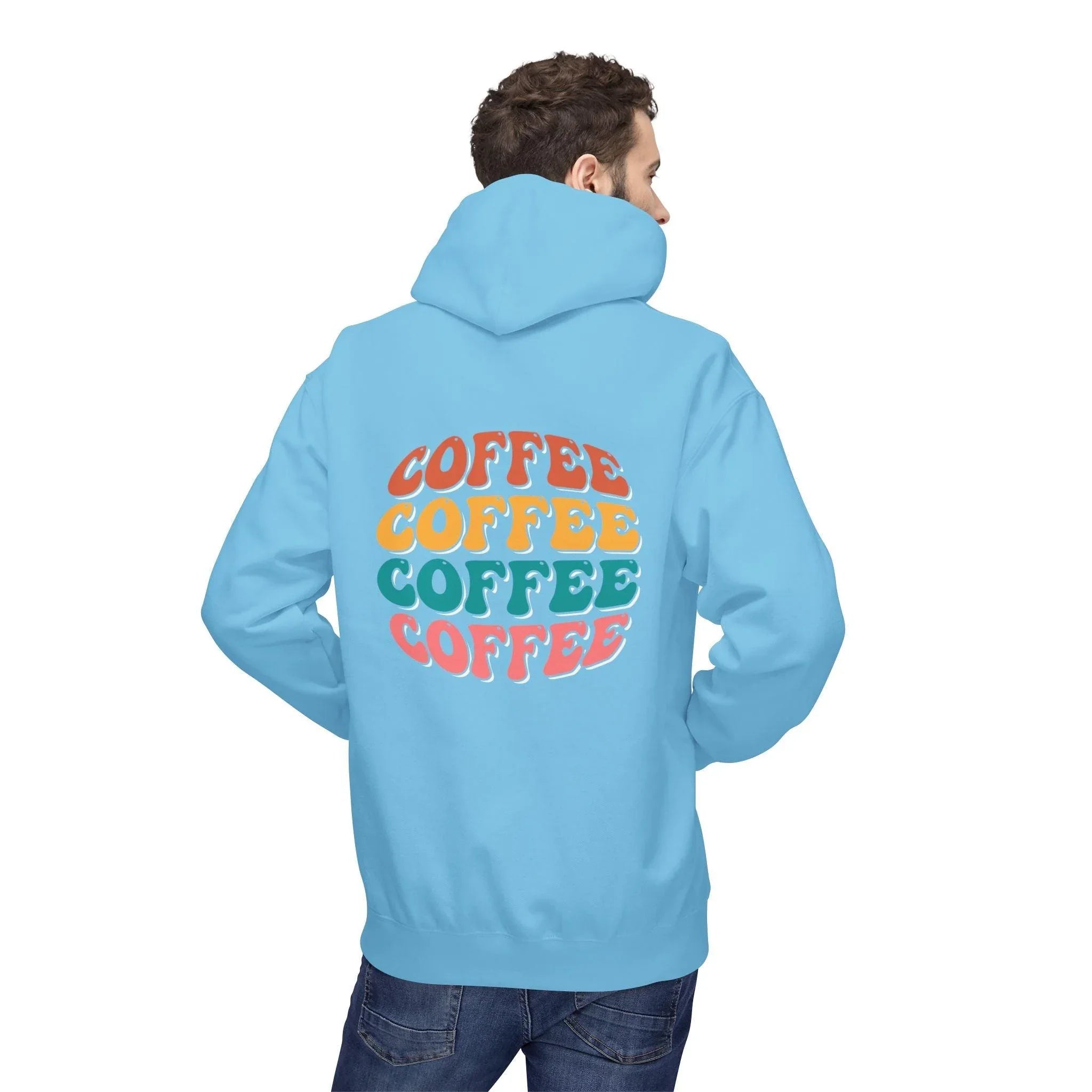 Cozy Chic Groovy Coffee Fleece Hoodie for Ultimate Comfort