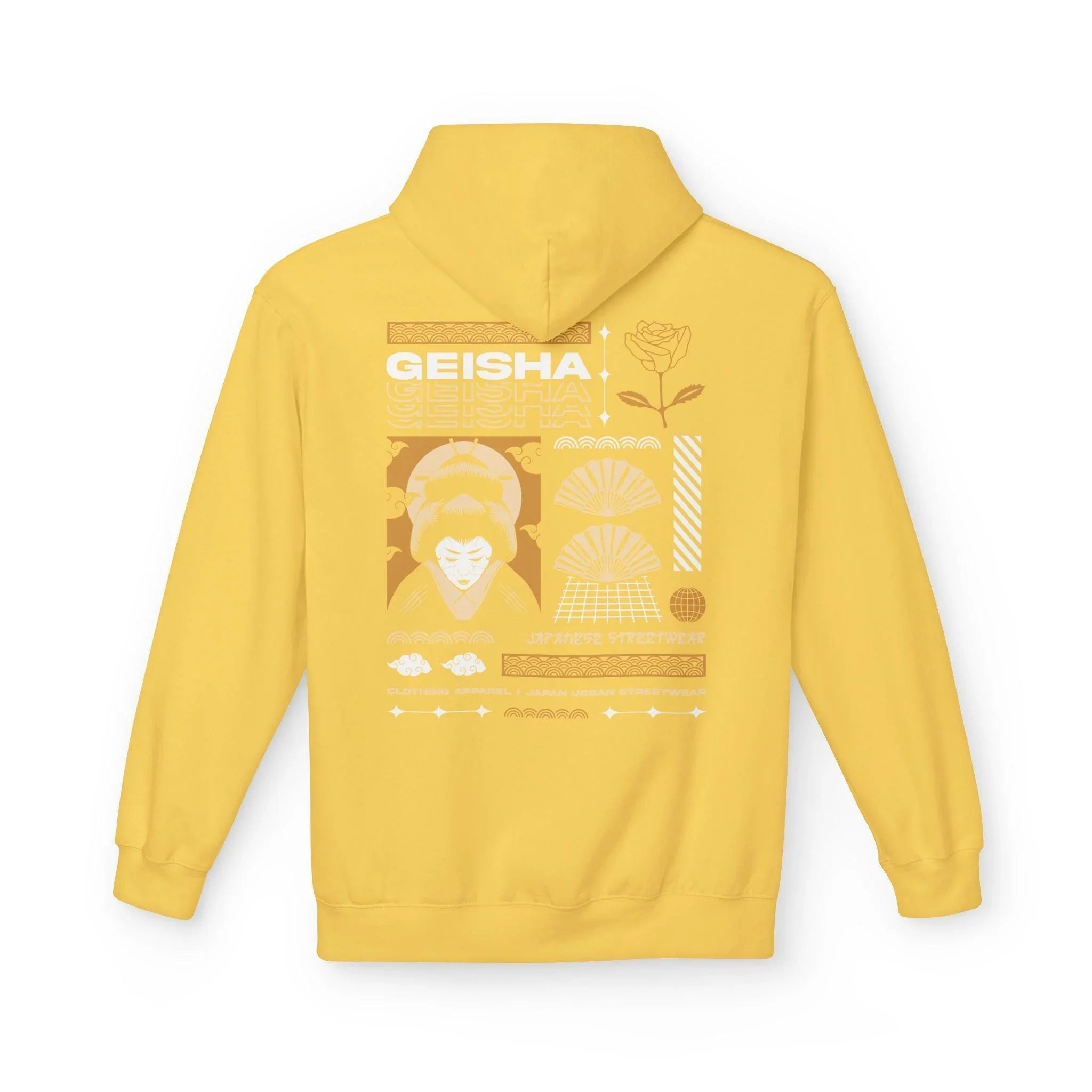 Stylish Geisha-Inspired Fleece Hoodie for Ultimate Streetwear Comfort